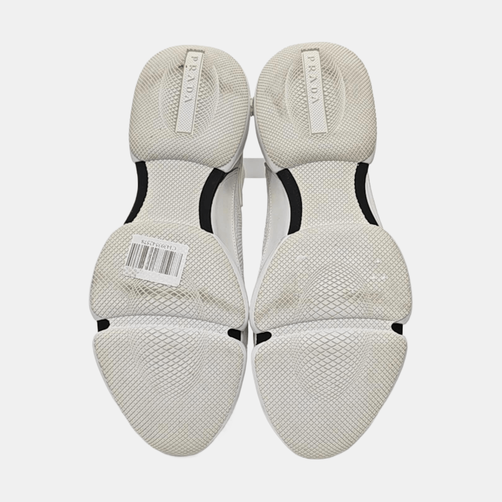 Prada Prada White Fabric Sock Sneakers Size 8 Size US 8 / EU 41 - 5 Thumbnail