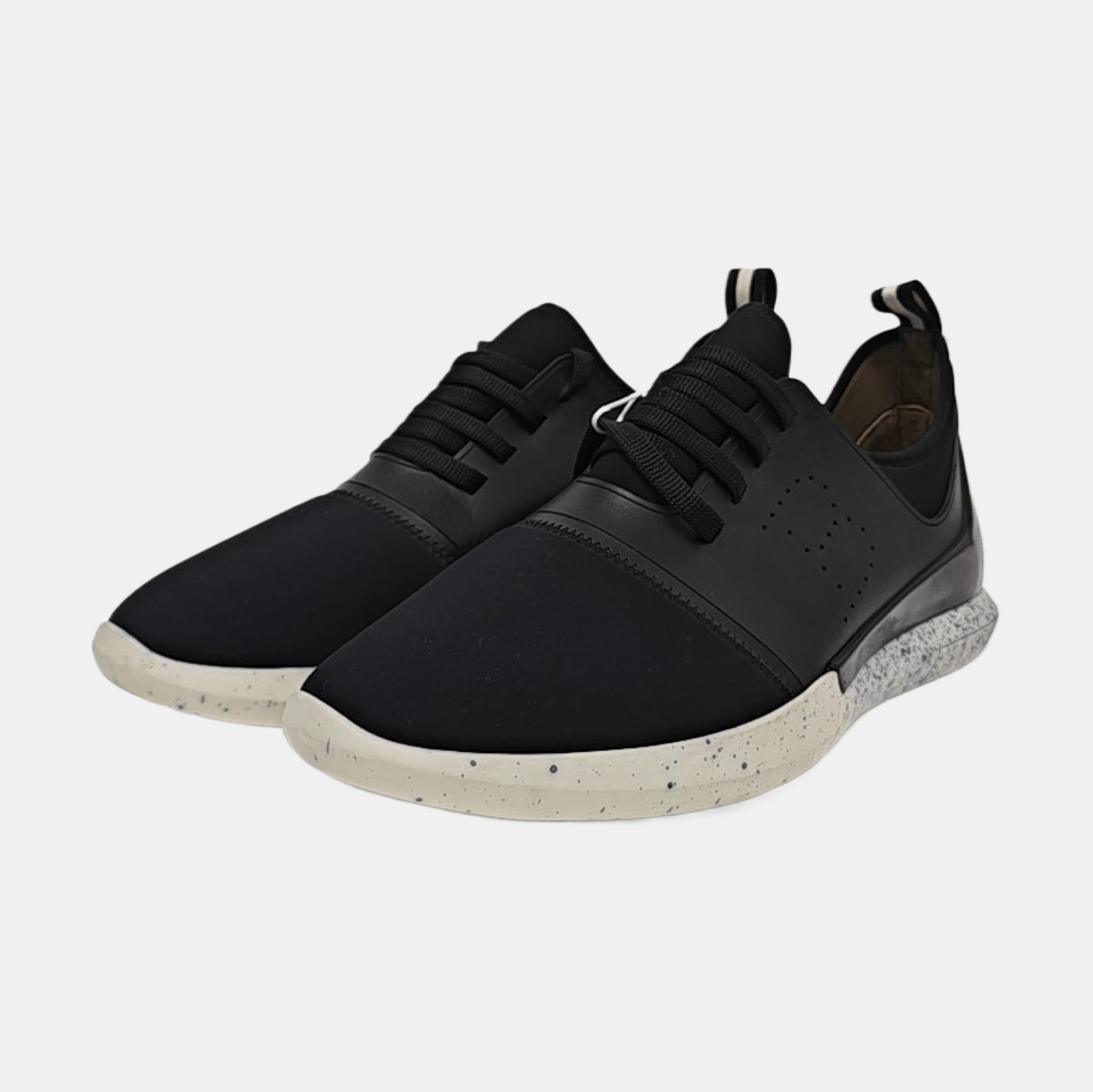 Bally Bally Black Leather & Textile Sneakers Size 42.5 Size US 8.5 / EU 41-42 - 2 Thumbnail