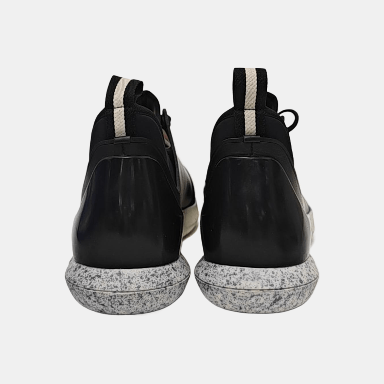 Bally Bally Black Leather & Textile Sneakers Size 42.5 Size US 8.5 / EU 41-42 - 4 Thumbnail