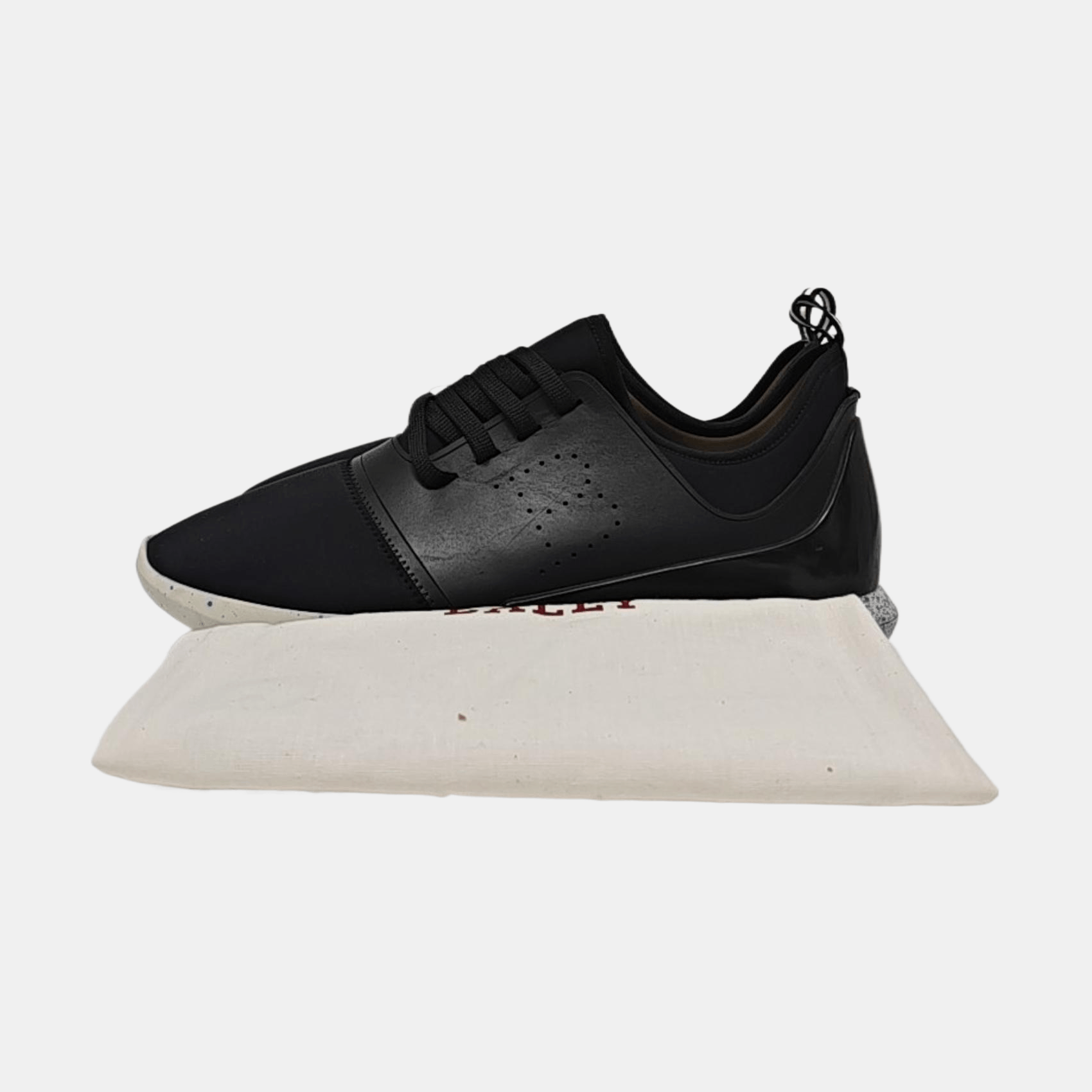 Bally Bally Black Leather & Textile Sneakers Size 42.5 Size US 8.5 / EU 41-42 - 6 Thumbnail