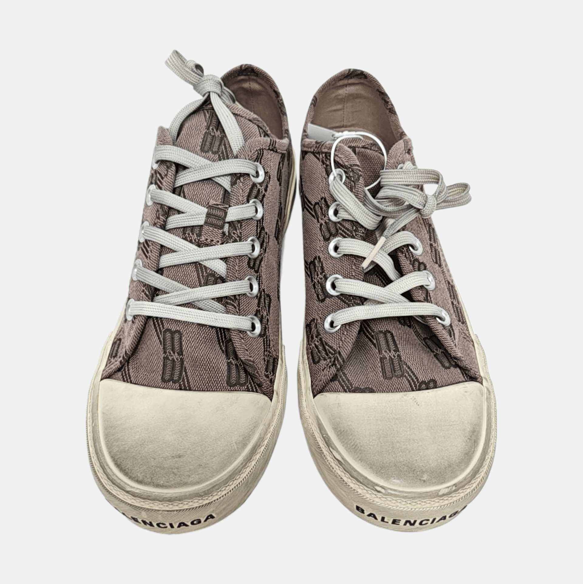 Balenciaga Balenciaga BB Monogram Canvas Low-Top Sneakers 40 Size US 7 / EU 40 - 3 Thumbnail