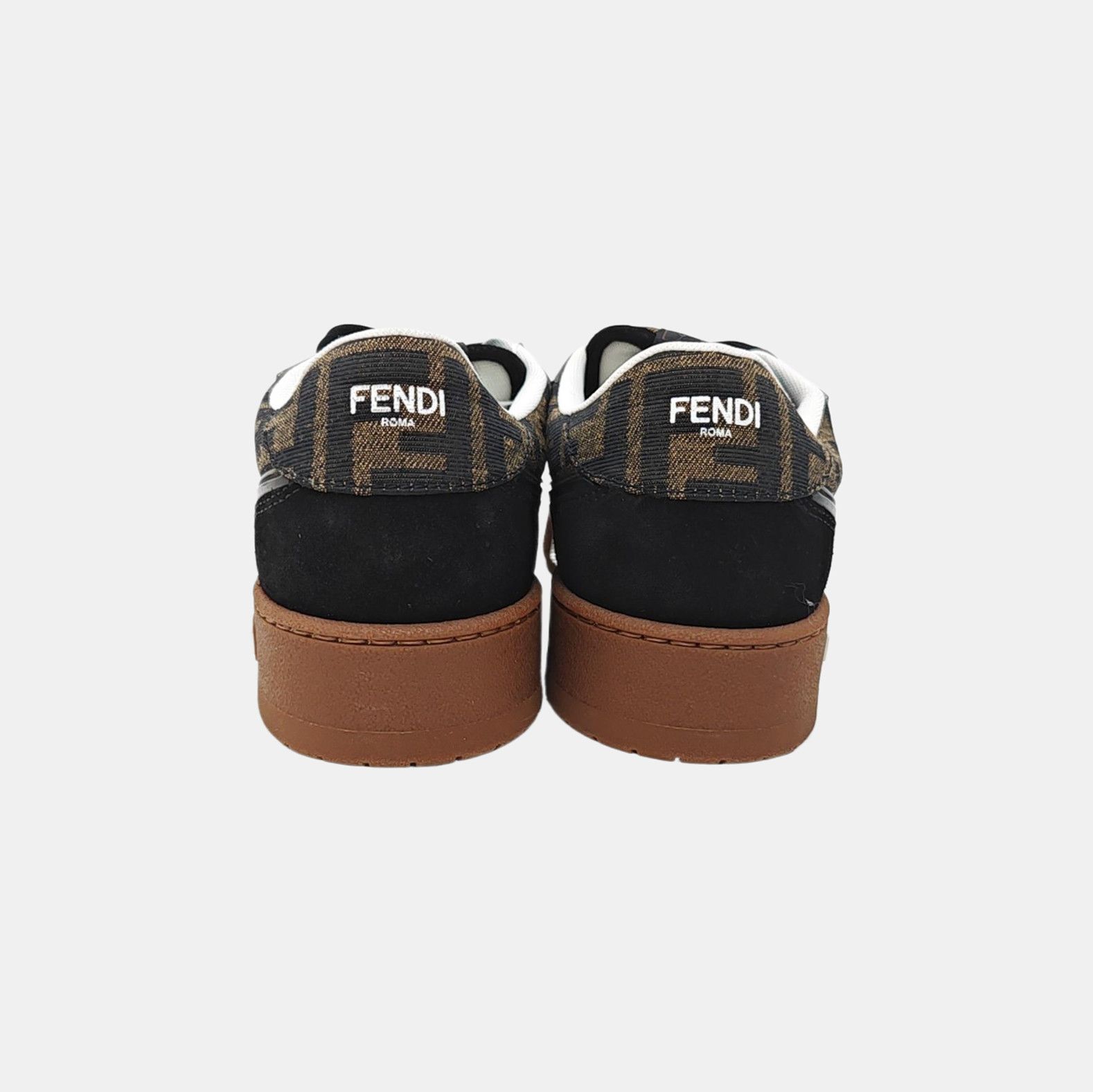 Fendi Fendi FF Monogram Suede Low-Top Sneakers 39.5 Size US 6.5 / EU 39-40 - 4 Thumbnail