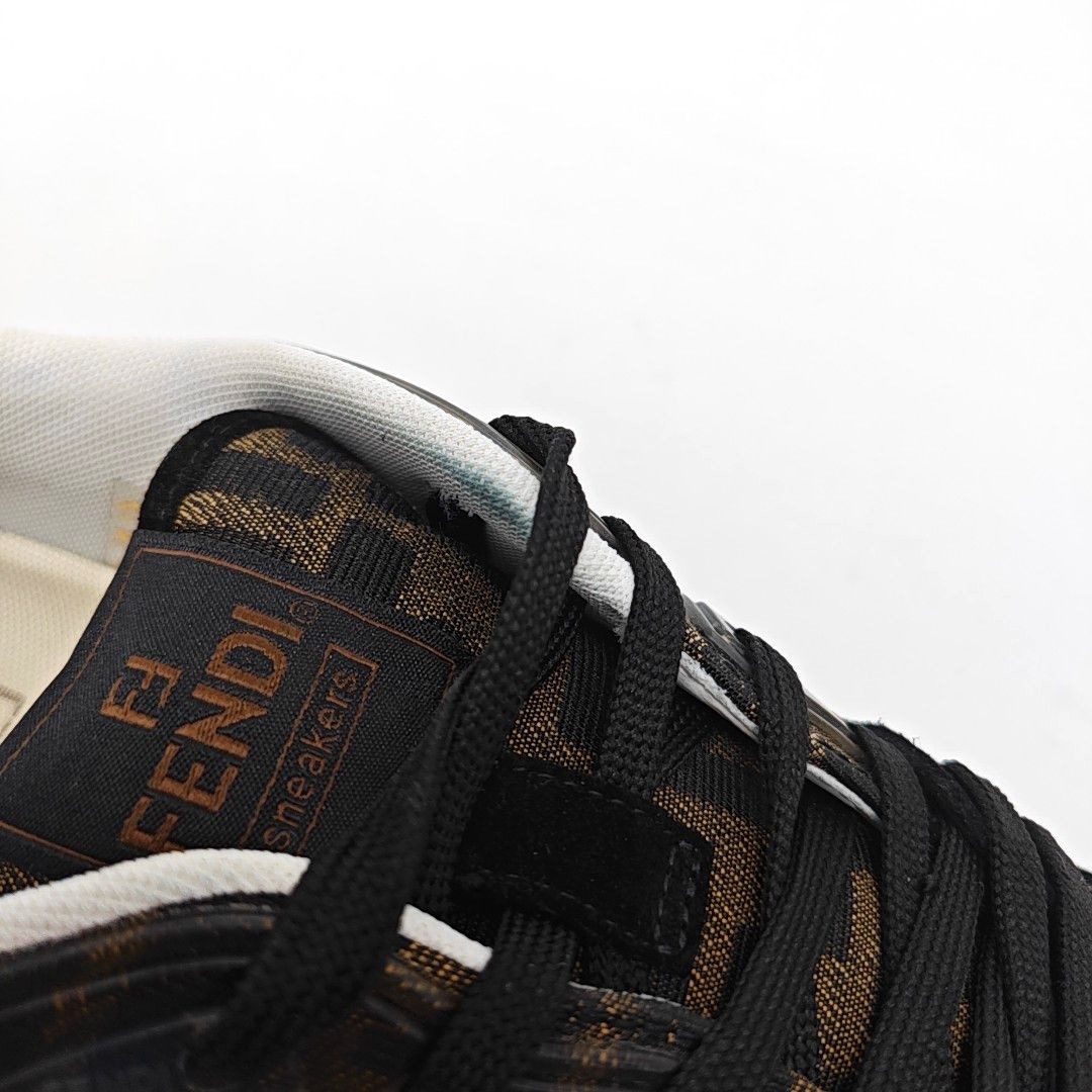 Fendi Fendi FF Monogram Suede Low-Top Sneakers 39.5 Size US 6.5 / EU 39-40 - 7 Thumbnail