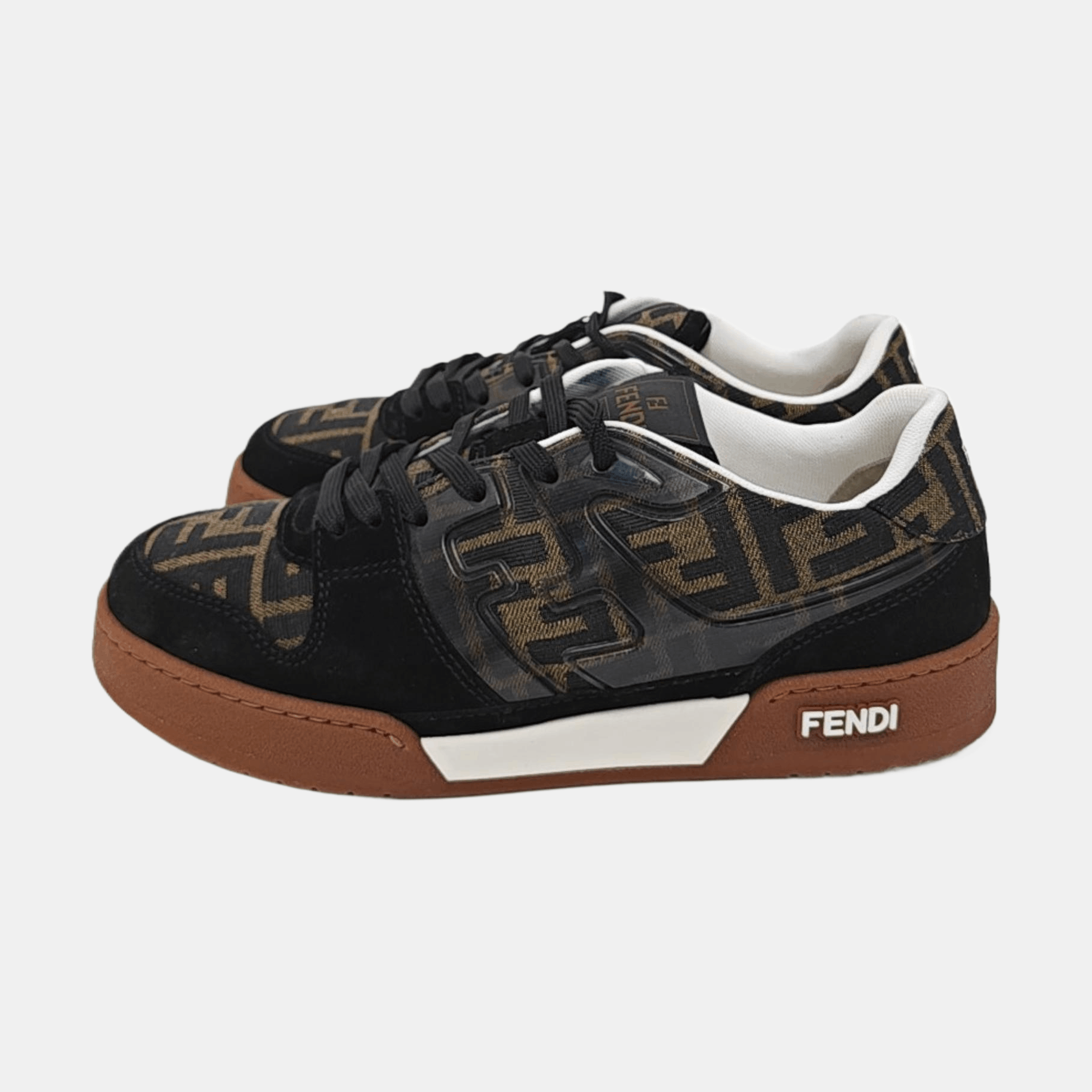 Fendi Fendi FF Monogram Suede Low-Top Sneakers 39.5 Size US 6.5 / EU 39-40 - 6 Thumbnail