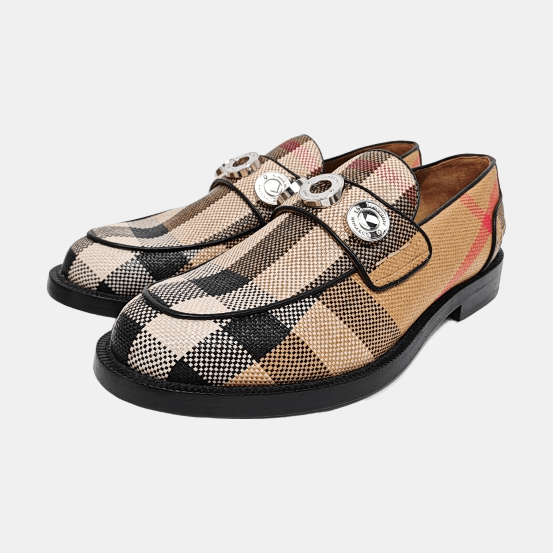 Burberry Burberry Check Leather Casual Shoes Size 40 Size US 7 / EU 40 - 2 Thumbnail