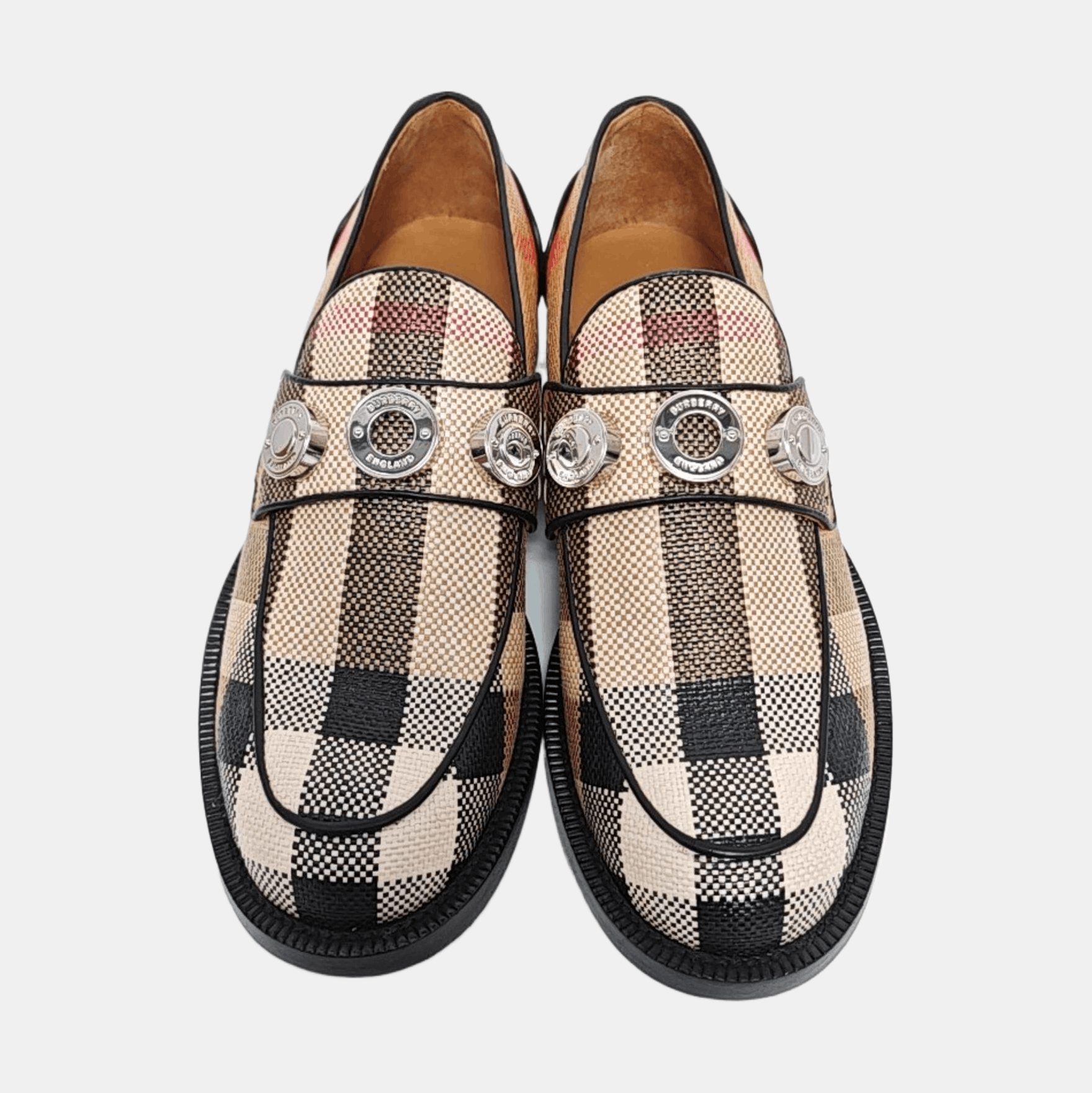Burberry Burberry Check Leather Casual Shoes Size 40 Size US 7 / EU 40 - 3 Thumbnail