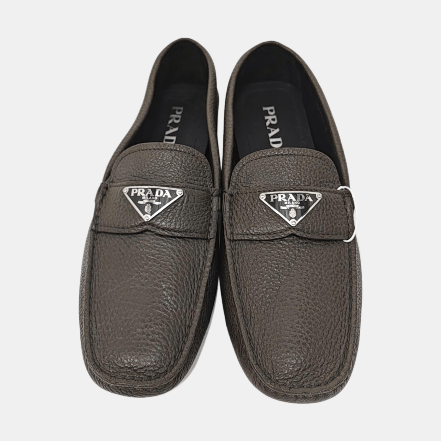 Prada Prada Grained Leather Triangle Logo Drivers 8 Size US 8 / EU 41 - 3 Thumbnail