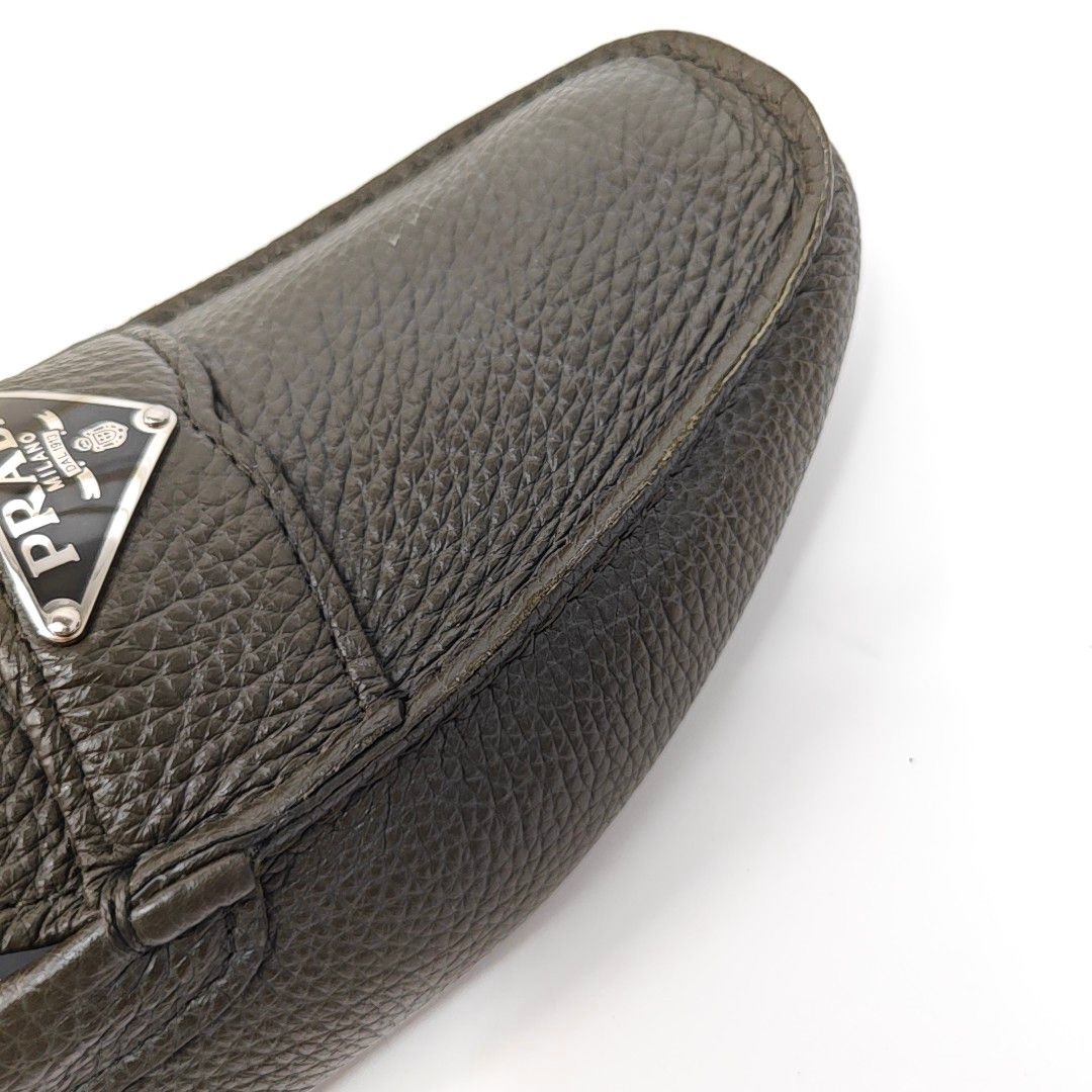 Prada Prada Grained Leather Triangle Logo Drivers 8 Size US 8 / EU 41 - 7 Thumbnail