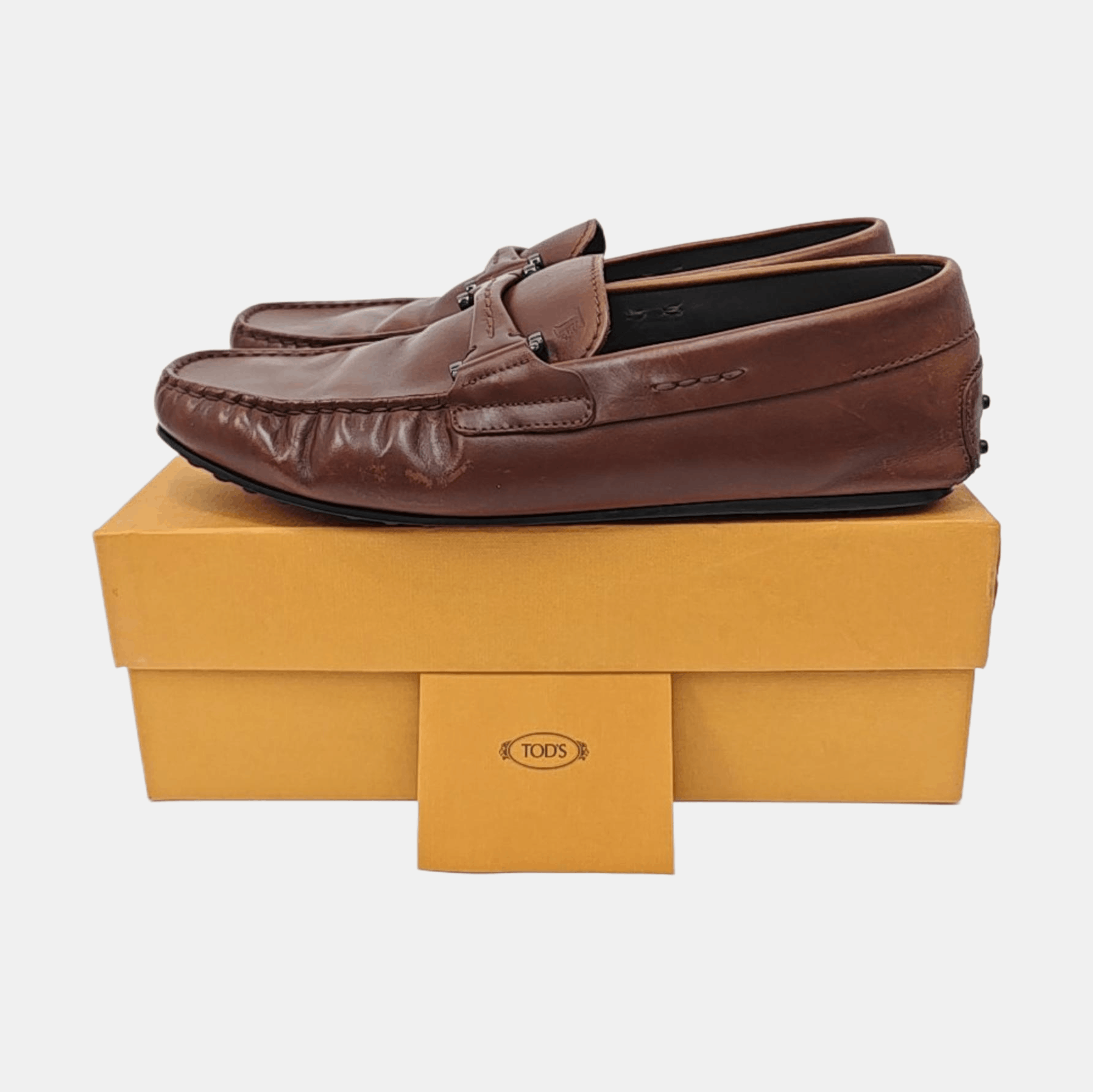 Tod's Tod's Brown Leather Gommino Loafers US 8.5 Size US 7.5 / EU 40-41 - 6 Thumbnail