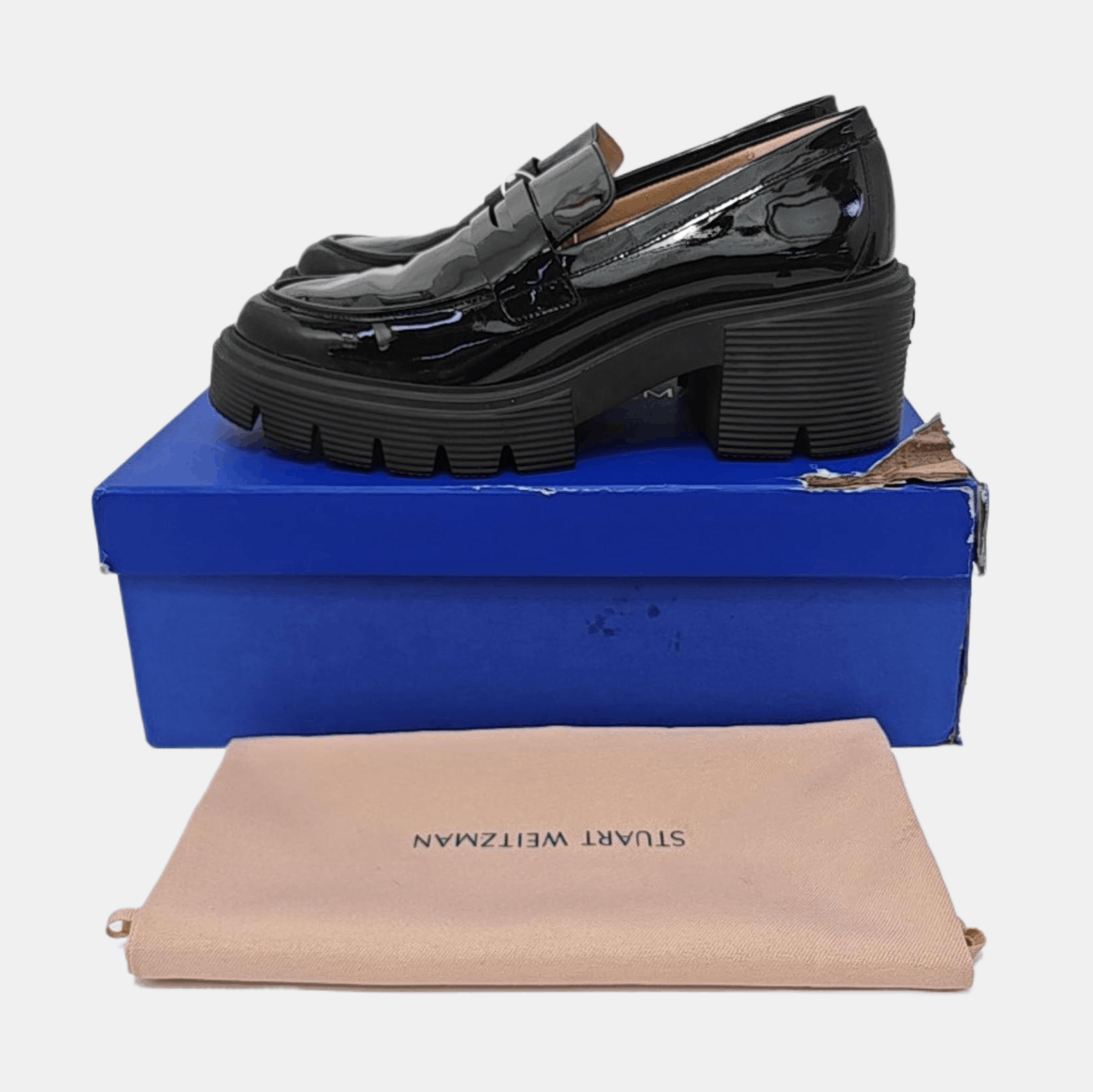 Stuart Weitzman Stuart Weitzman Patent Leather Platform Loafers Size 41.5 Size US 8.5 / EU 41-42 - 6 Thumbnail