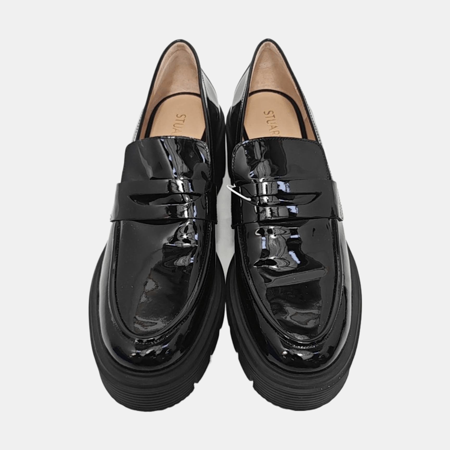 Stuart Weitzman Stuart Weitzman Patent Leather Platform Loafers Size 41.5 Size US 8.5 / EU 41-42 - 3 Thumbnail