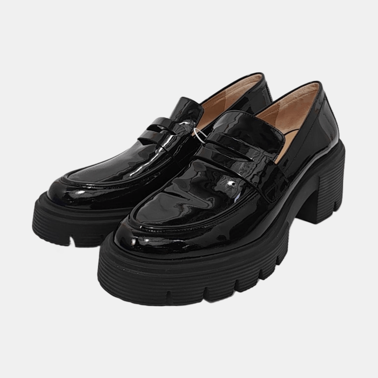 Stuart Weitzman Stuart Weitzman Patent Leather Platform Loafers Size 41.5 Size US 8.5 / EU 41-42 - 2 Thumbnail