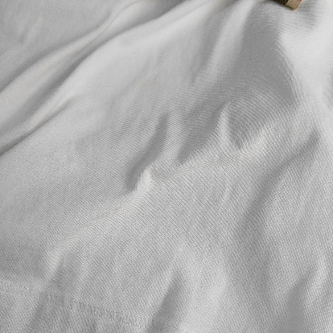 Burberry Burberry Check Sleeve T-Shirt White Size M Size US M / EU 48-50 / 2 - 8 Thumbnail