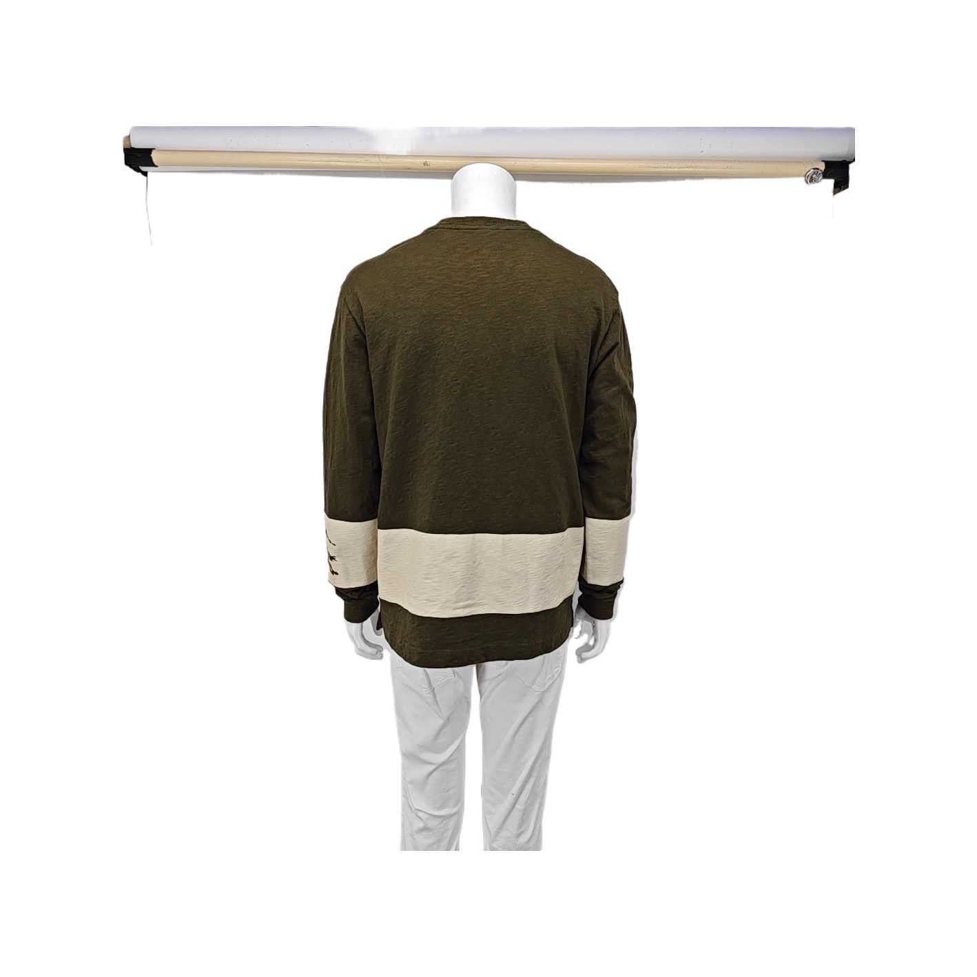 Burberry Burberry Striped Cotton Long Sleeve Sweatshirt Size M Size US M / EU 48-50 / 2 - 2 Thumbnail