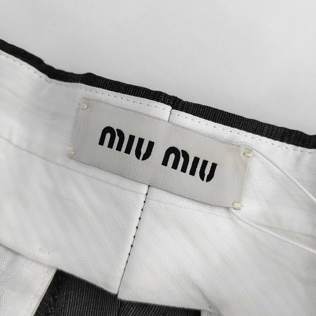 Miu Miu Miu Miu Dark Gray Wool Casual Pants 44 Size US 28 / EU 44 - 5 Thumbnail