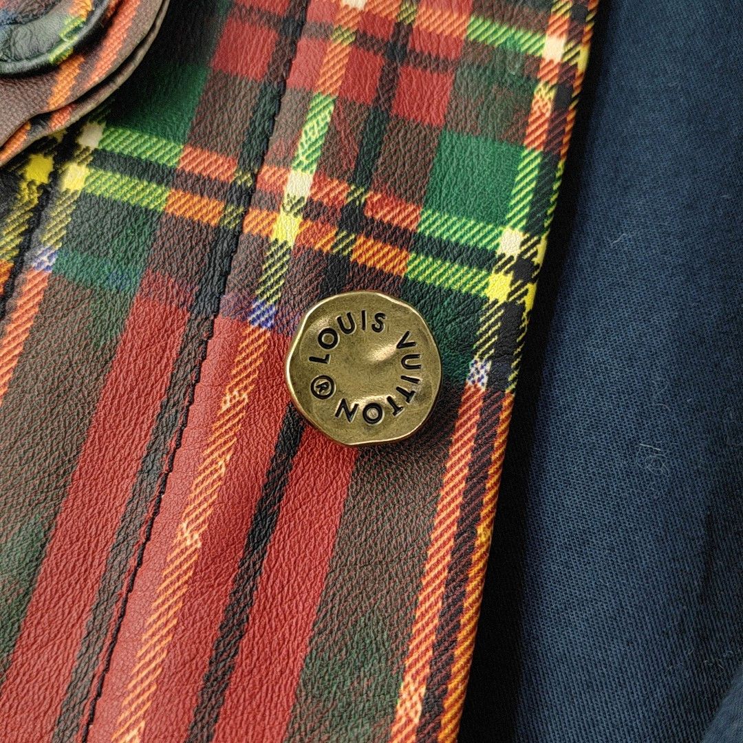 Louis Vuitton Louis Vuitton Monogram Plaid Leather Jacket 52 Size US L / EU 52-54 / 3 - 5 Thumbnail