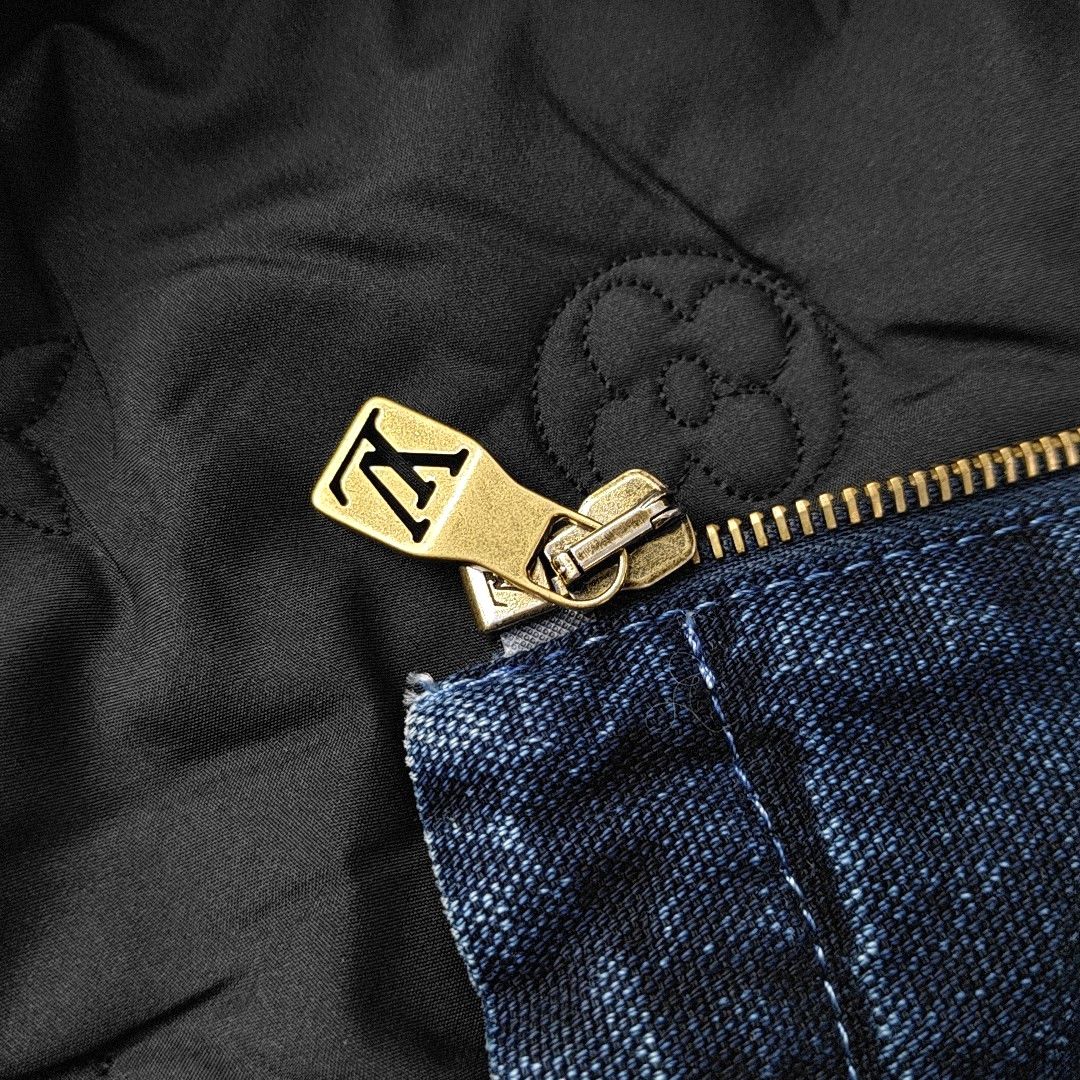 Louis Vuitton Louis Vuitton Shearling Collar Denim Jacket 52 Size US L / EU 52-54 / 3 - 5 Thumbnail