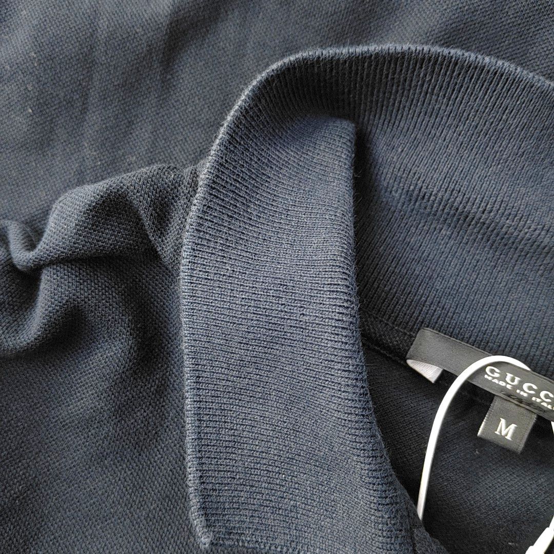 Gucci Gucci Navy Cotton Polo Shirt Size M Size US M / EU 48-50 / 2 - 5 Thumbnail