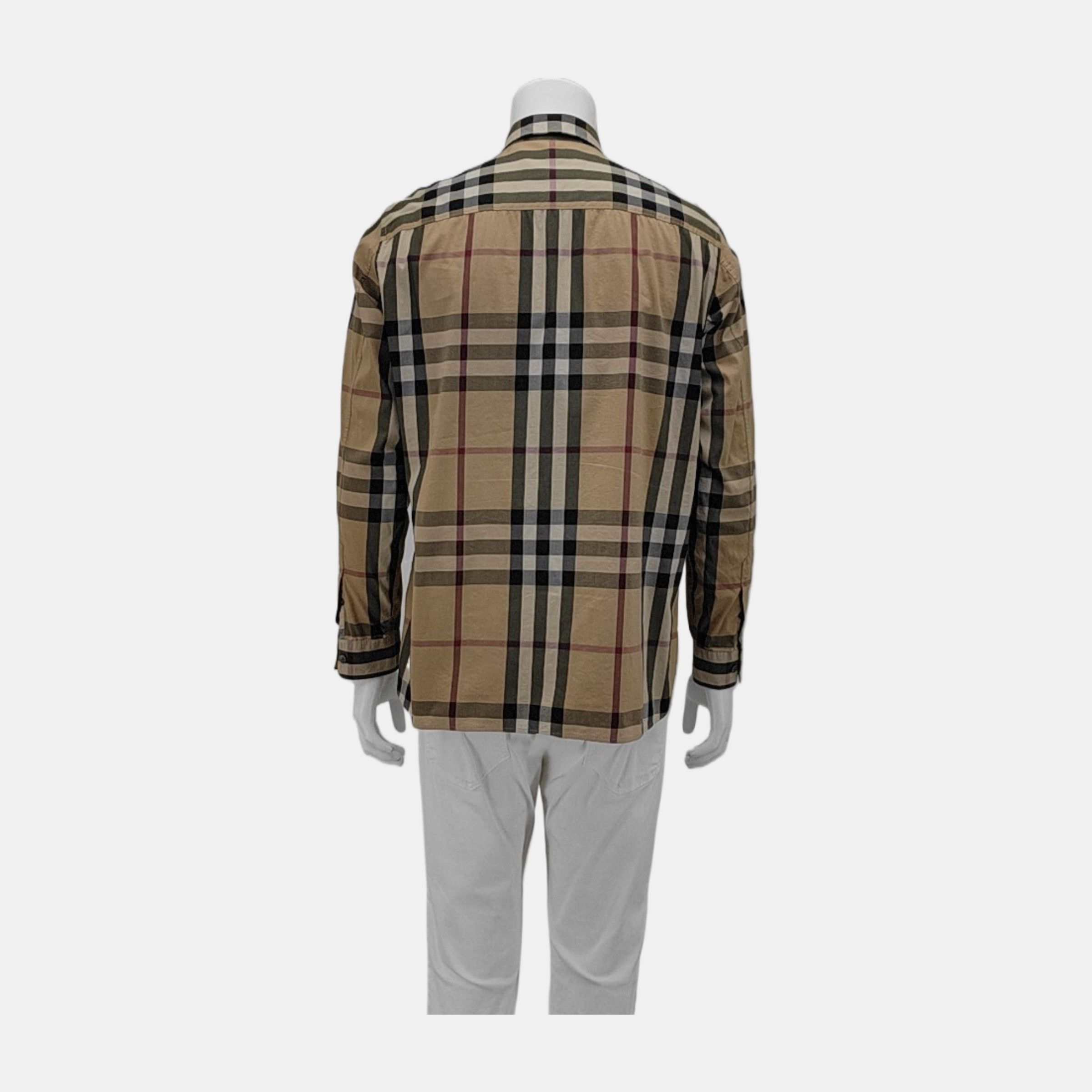 Burberry Burberry Nova Check Cotton Blend Shirt Size L Size US L / EU 52-54 / 3 - 2 Thumbnail
