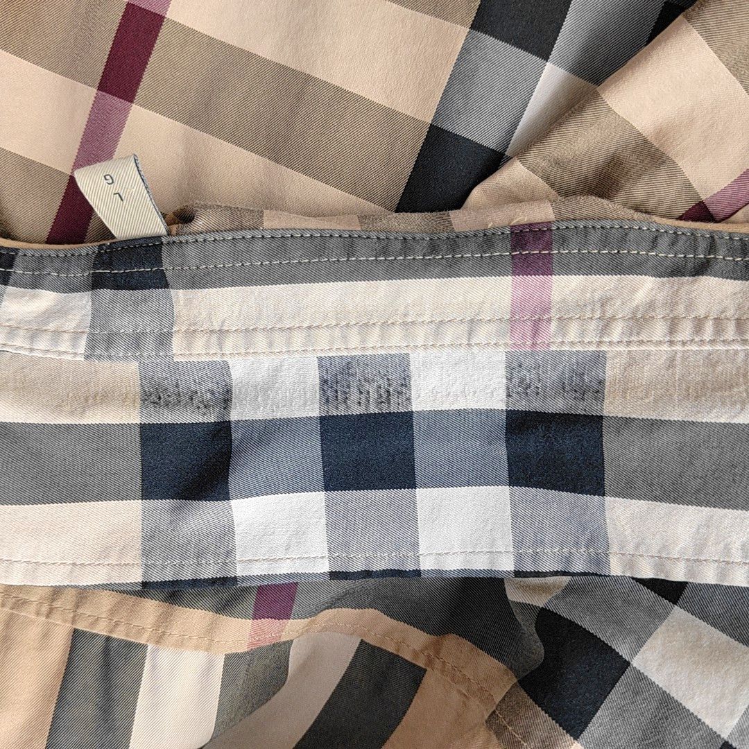 Burberry Burberry Nova Check Cotton Blend Shirt Size L Size US L / EU 52-54 / 3 - 6 Thumbnail