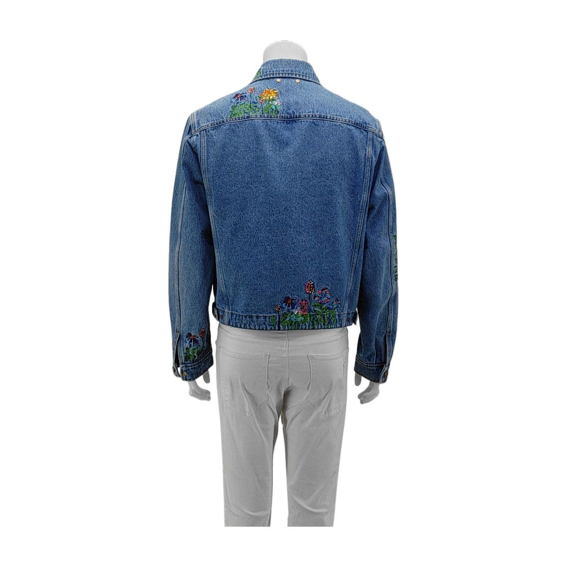 Louis Vuitton Louis Vuitton Floral Embroidery Denim Jacket 48 Size US M / EU 48-50 / 2 - 2 Thumbnail