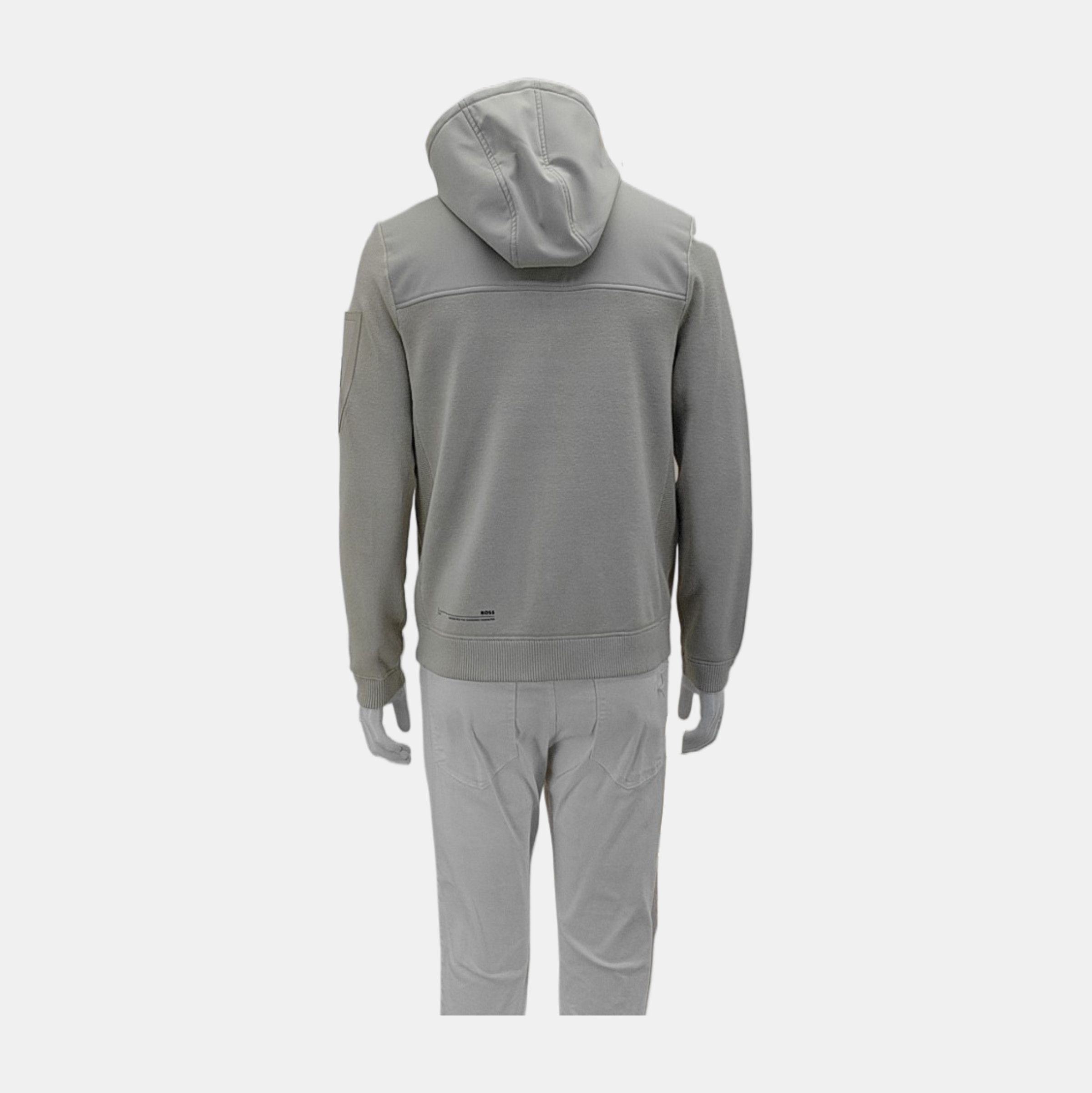 Hugo Boss HUGO BOSS Beige Zip-Up Hooded Jacket US M Size US M / EU 48-50 / 2 - 2 Thumbnail