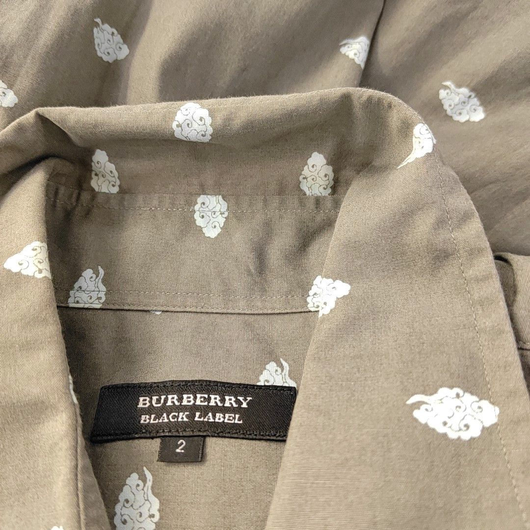 Burberry Burberry Black Label Patterned Cotton Shirt Size M Size US M / EU 48-50 / 2 - 5 Thumbnail