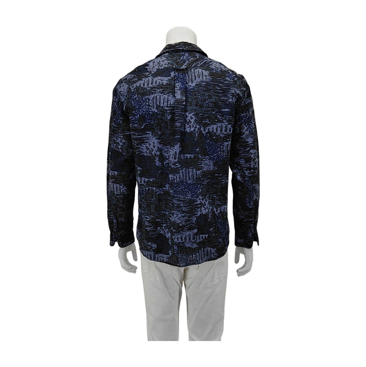 Burberry Burberry Abstract Print Linen Blend Shirt L Size US L / EU 52-54 / 3 - 2 Thumbnail