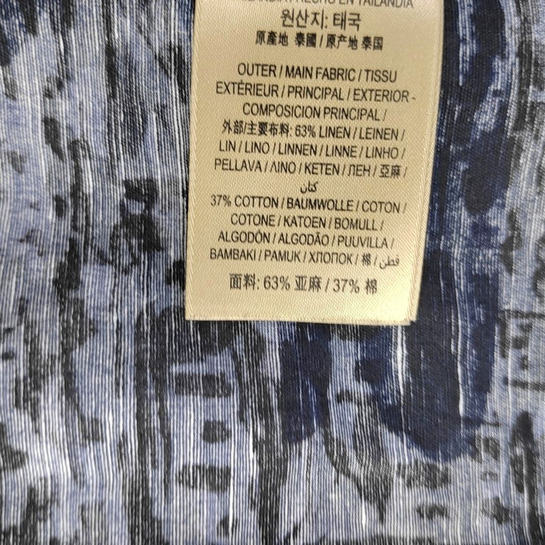 Burberry Burberry Abstract Print Linen Blend Shirt L Size US L / EU 52-54 / 3 - 3 Thumbnail