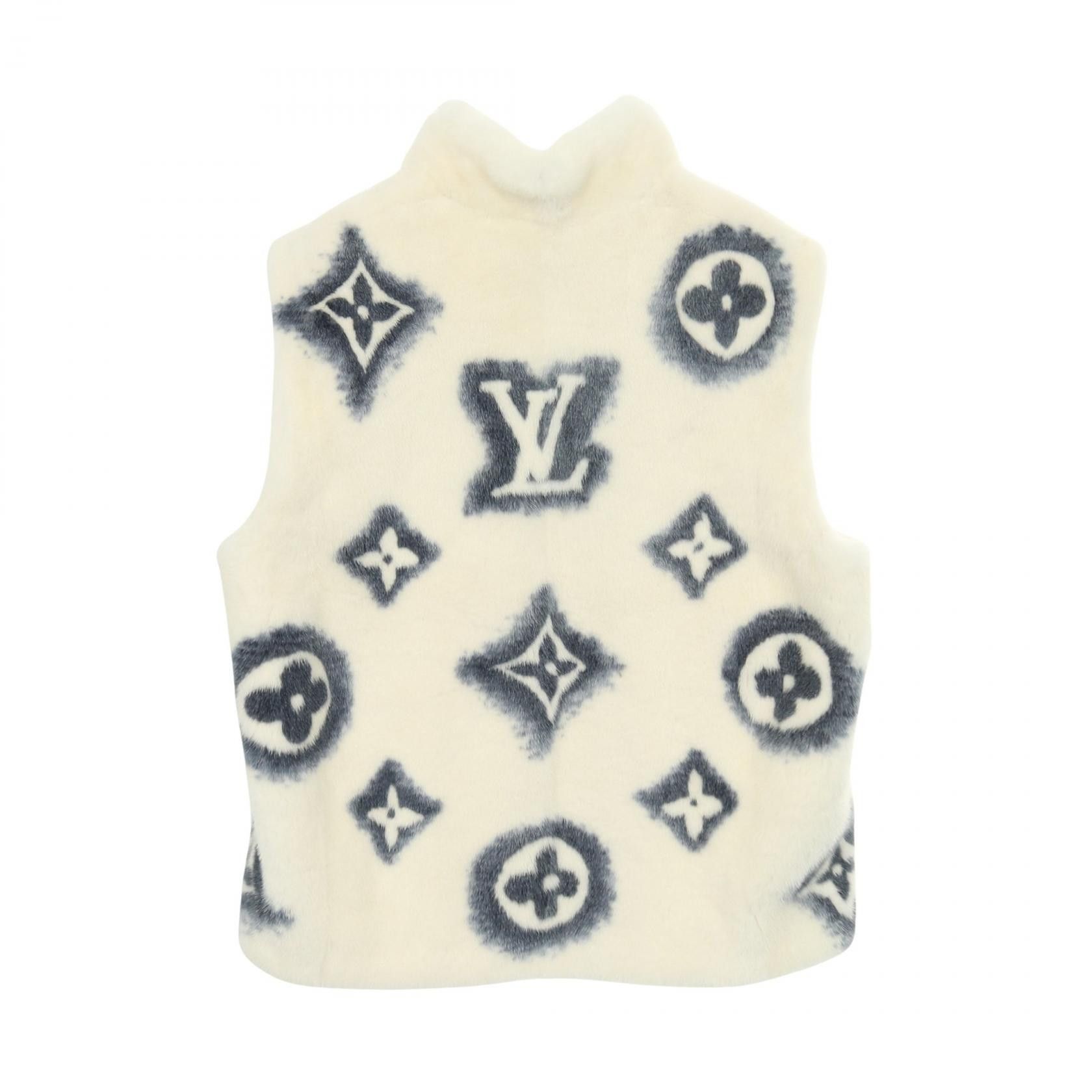 Louis Vuitton Louis Vuitton Louis Vuitton Monogram Mink Vest Fur Tops RM232M AI9 HPL12W DUTY FREE for USA Size ONE SIZE - 2 Thumbnail