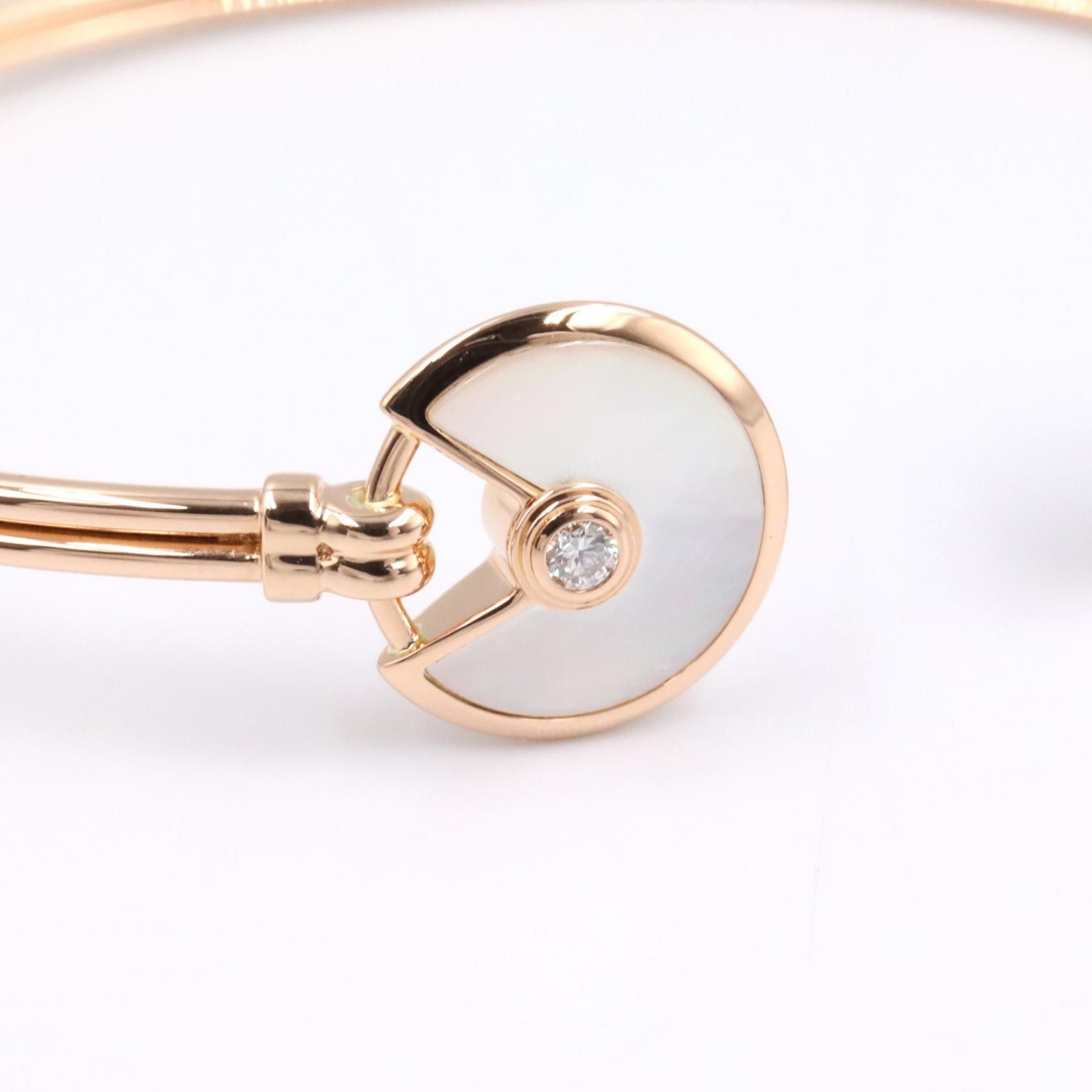 Cartier Cartier Cartier Amulette Au750 Diamond Mother of Pearl Onyx Bracelet Precious Metal Bracelet DUTY FREE for USA Size ONE SIZE - 5 Thumbnail