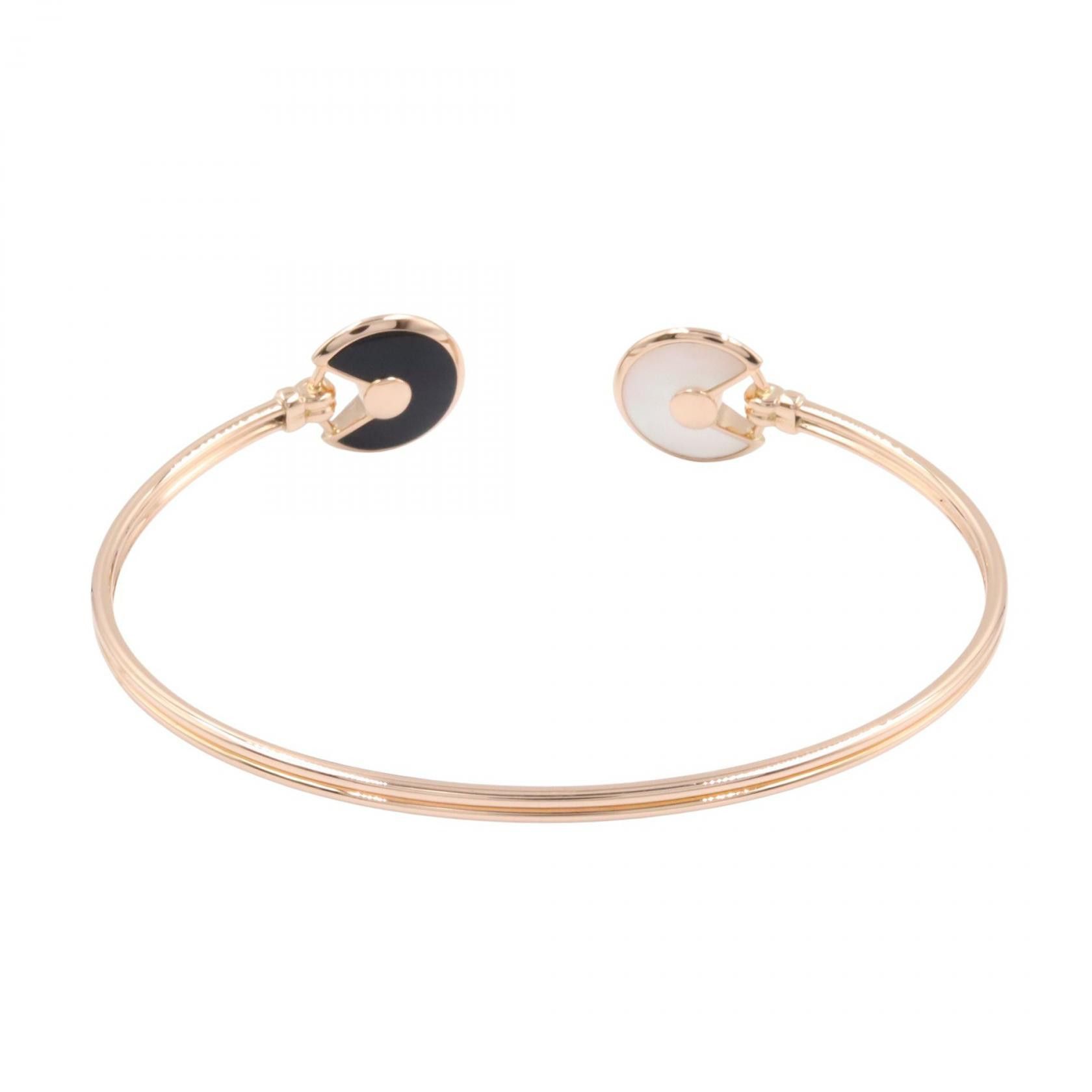 Cartier Cartier Cartier Amulette Au750 Diamond Mother of Pearl Onyx Bracelet Precious Metal Bracelet DUTY FREE for USA Size ONE SIZE - 2 Thumbnail
