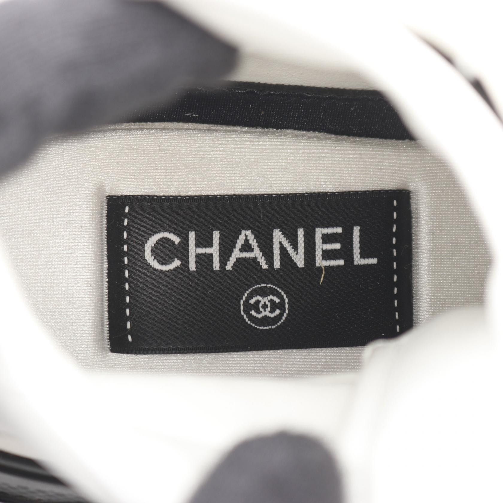 Chanel Chanel Chanel Leather Fabric Sneakers Leather Shoes DUTY FREE for USA Size ONE SIZE - 5 Thumbnail