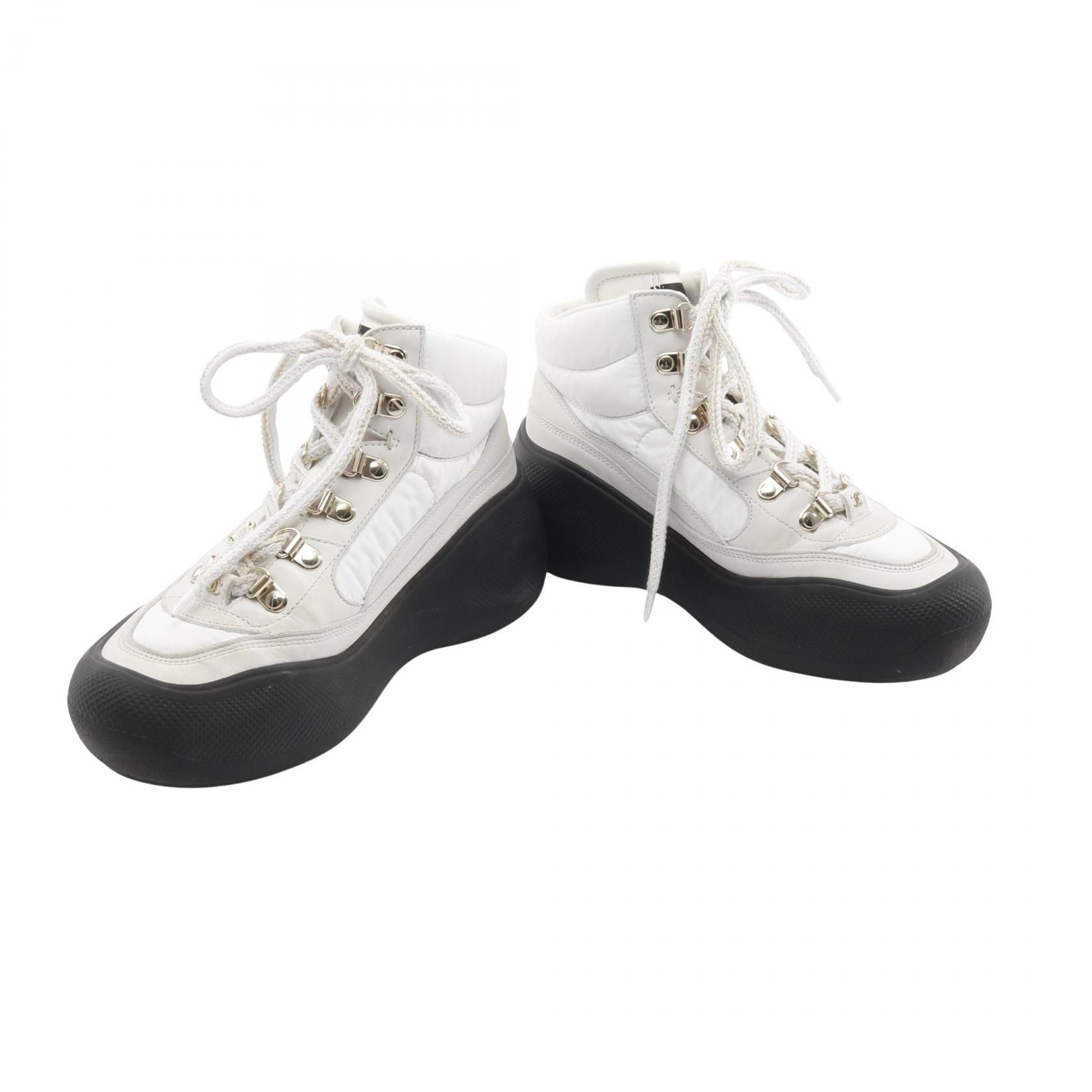 Chanel Chanel Chanel Leather Fabric Sneakers Leather Shoes DUTY FREE for USA Size ONE SIZE - 3 Thumbnail