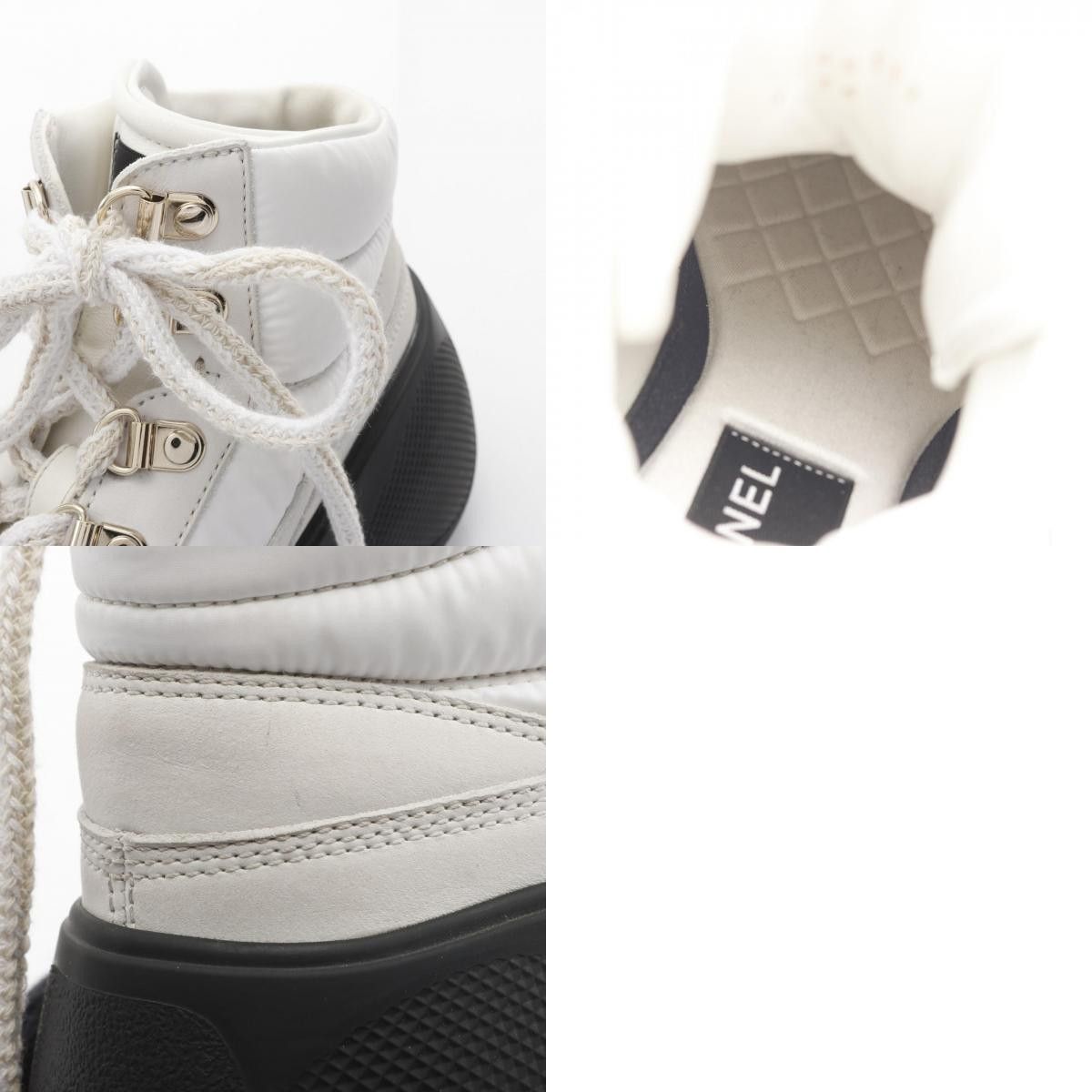 Chanel Chanel Chanel Leather Fabric Sneakers Leather Shoes DUTY FREE for USA Size ONE SIZE - 10 Thumbnail