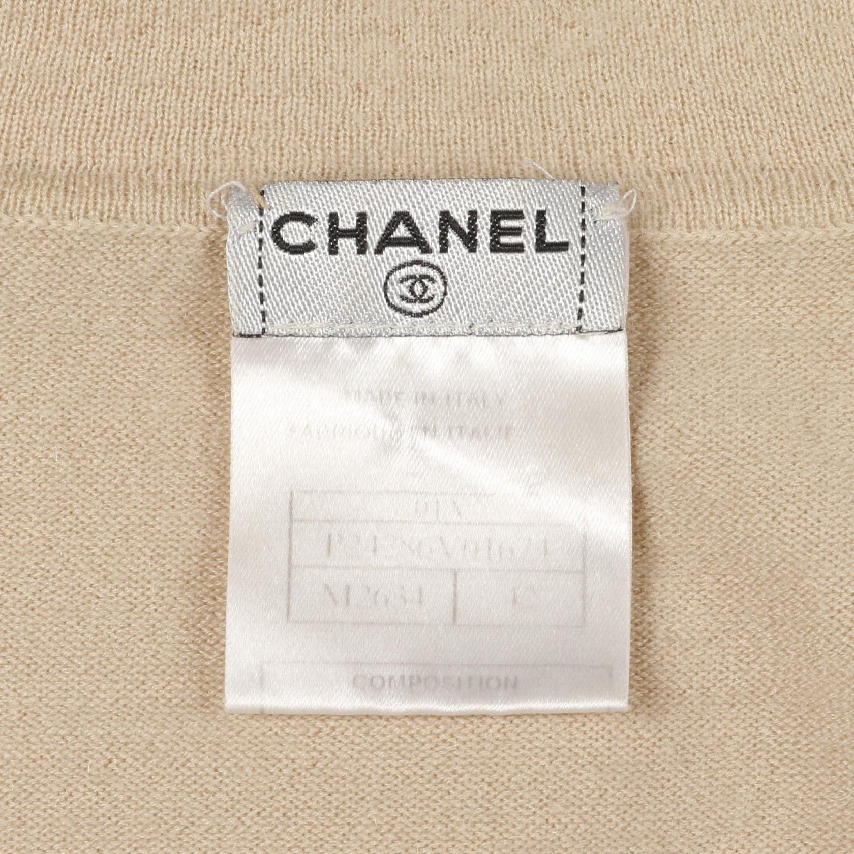 Chanel Chanel Chanel Cashmere Knit Top Textile Tops M2634 DUTY FREE for USA Size ONE SIZE - 3 Thumbnail