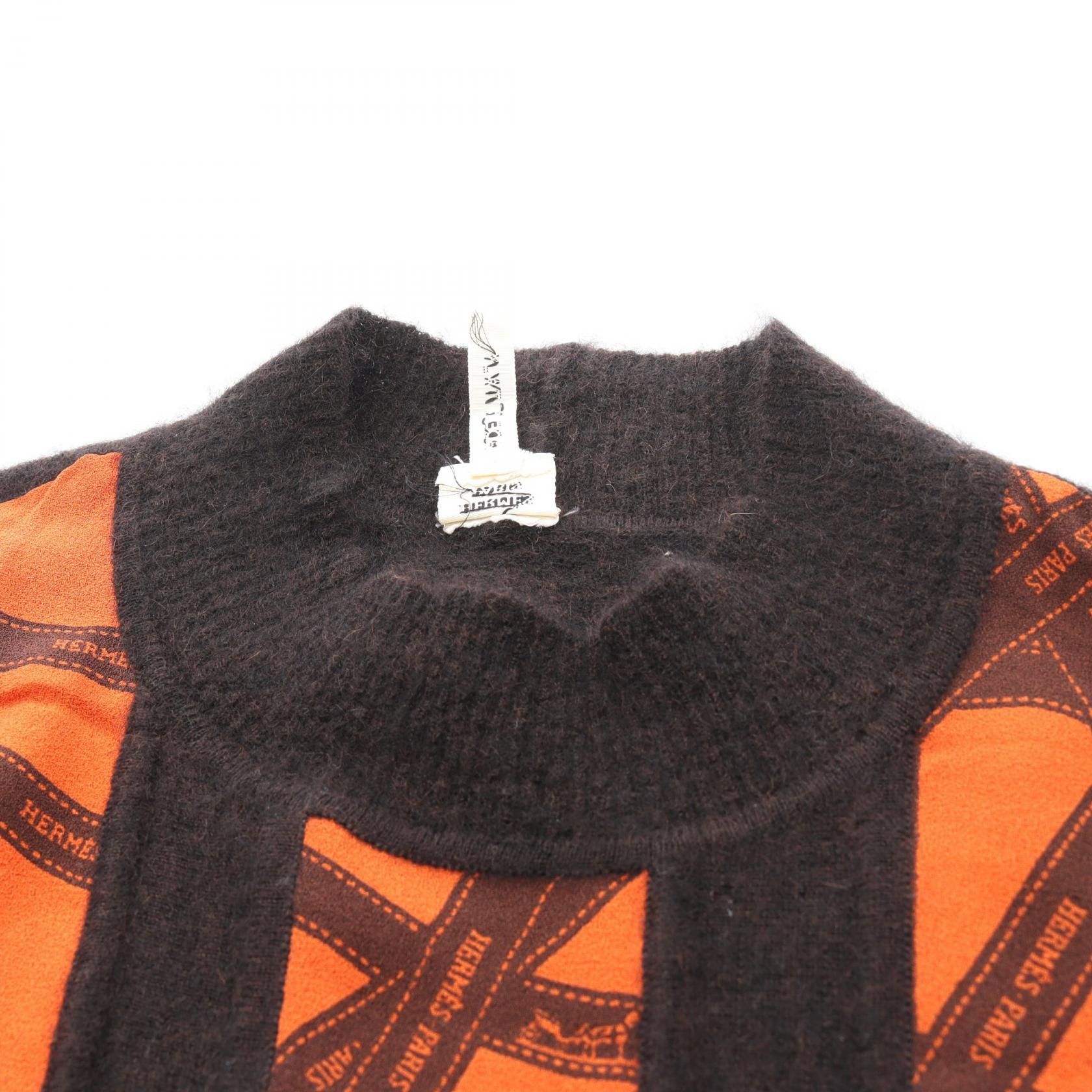 Hermes Hermes Hermes Bolduc Ribbon Silk Cashmere Knit Top Textile Tops DUTY FREE for USA Size ONE SIZE - 8 Thumbnail