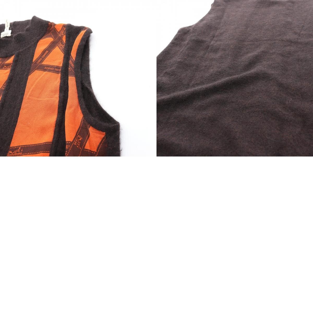 Hermes Hermes Hermes Bolduc Ribbon Silk Cashmere Knit Top Textile Tops DUTY FREE for USA Size ONE SIZE - 10 Thumbnail