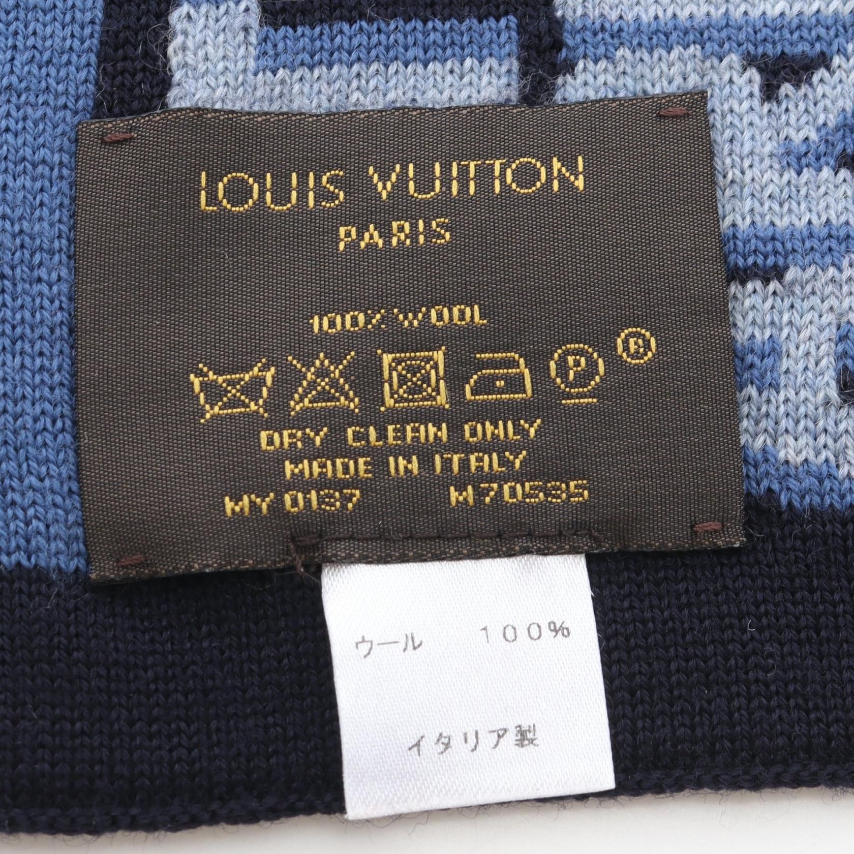 Louis Vuitton Louis Vuitton Louis Vuitton Echarpe LV Tag Wool Scarf Textile Scarf DUTY FREE for USA Size ONE SIZE - 2 Thumbnail