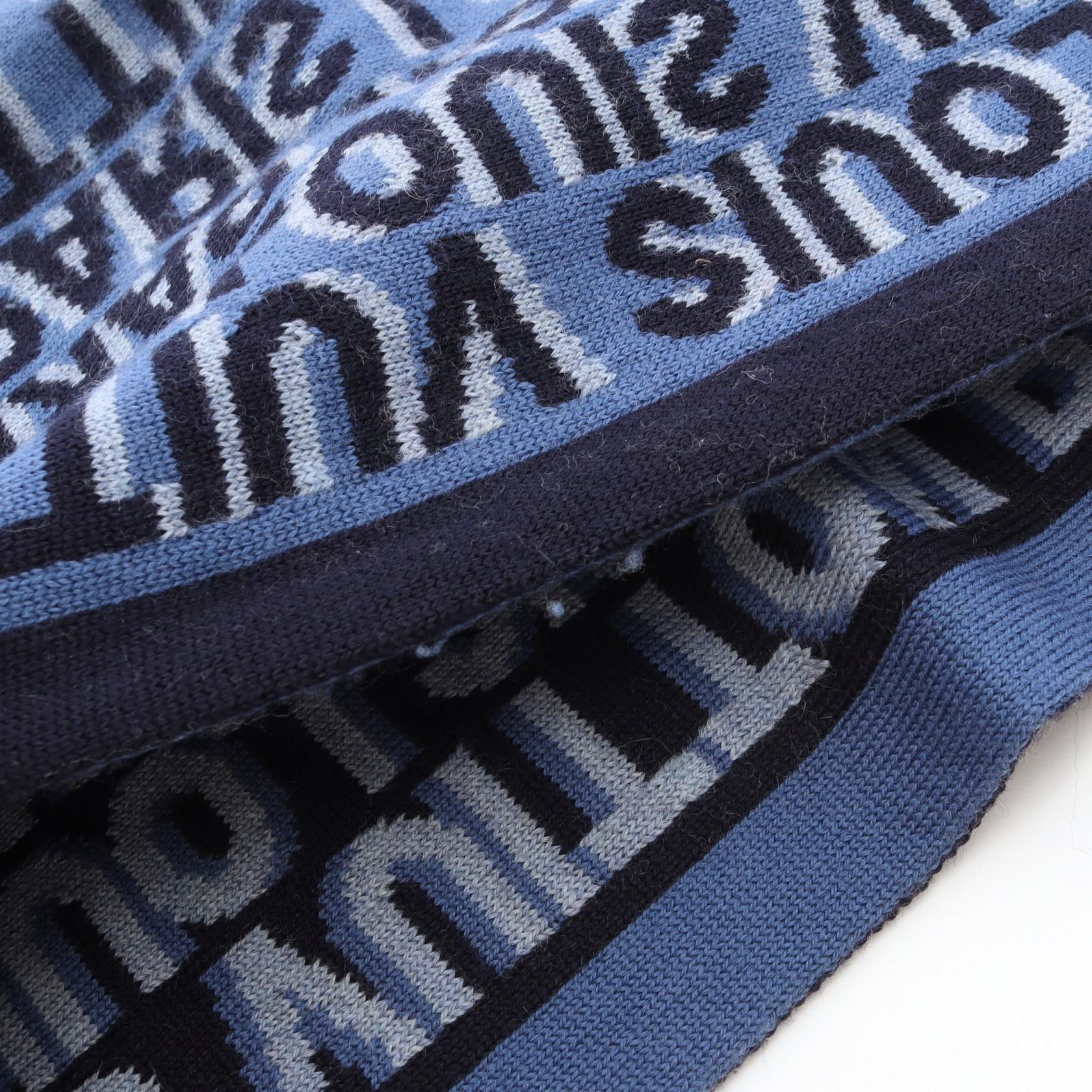 Louis Vuitton Louis Vuitton Louis Vuitton Echarpe LV Tag Wool Scarf Textile Scarf DUTY FREE for USA Size ONE SIZE - 3 Thumbnail