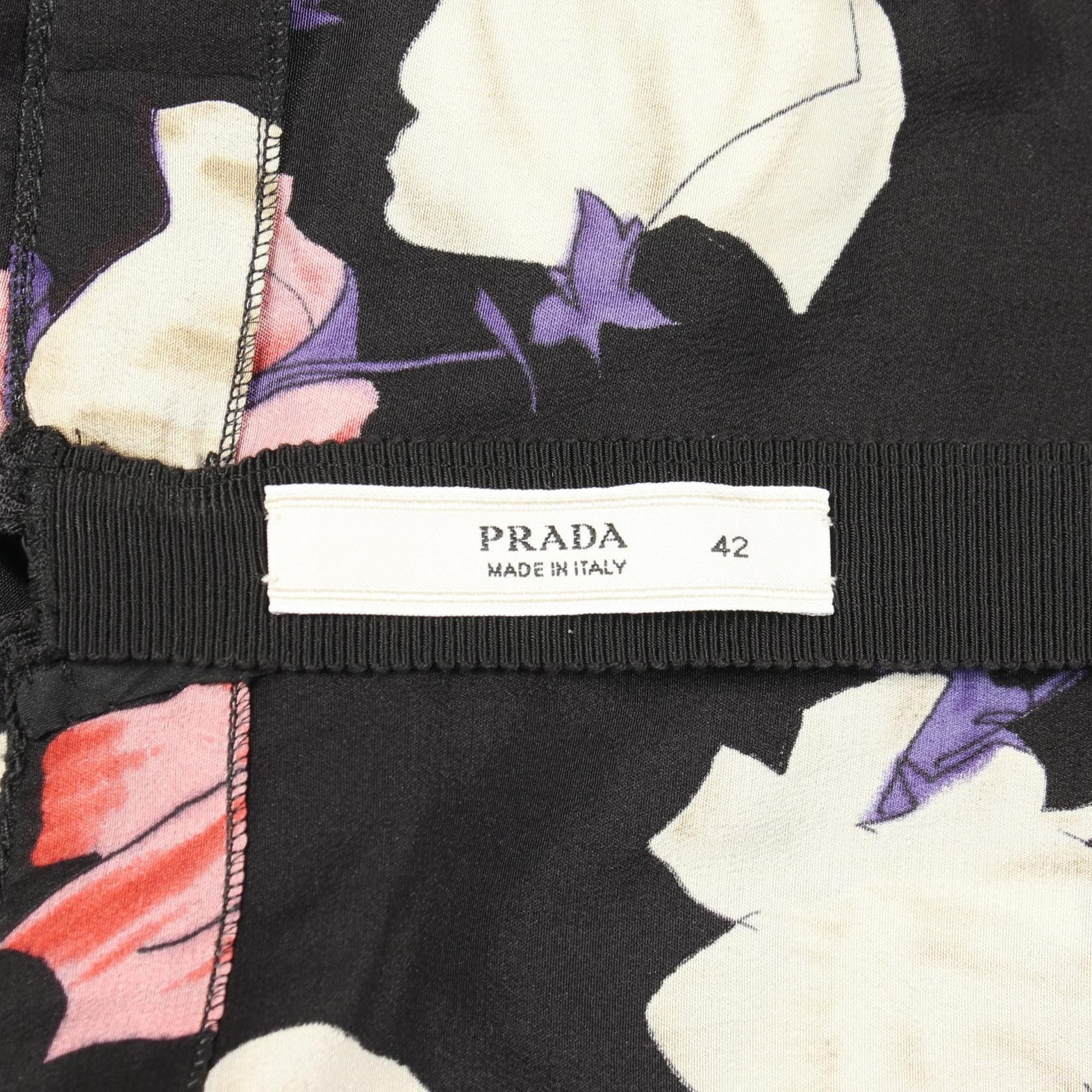 Prada Prada Prada Silk Dress Textile Dresses 57518 DUTY FREE for USA Size ONE SIZE - 3 Thumbnail