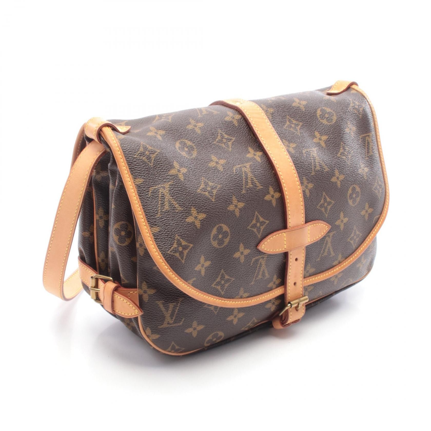 Louis Vuitton Louis Vuitton Louis Vuitton Saumur 30 Monogram Shoulder Bag Textile Shoulder Bag M42256 DUTY FREE for USA Size ONE SIZE - 2 Thumbnail