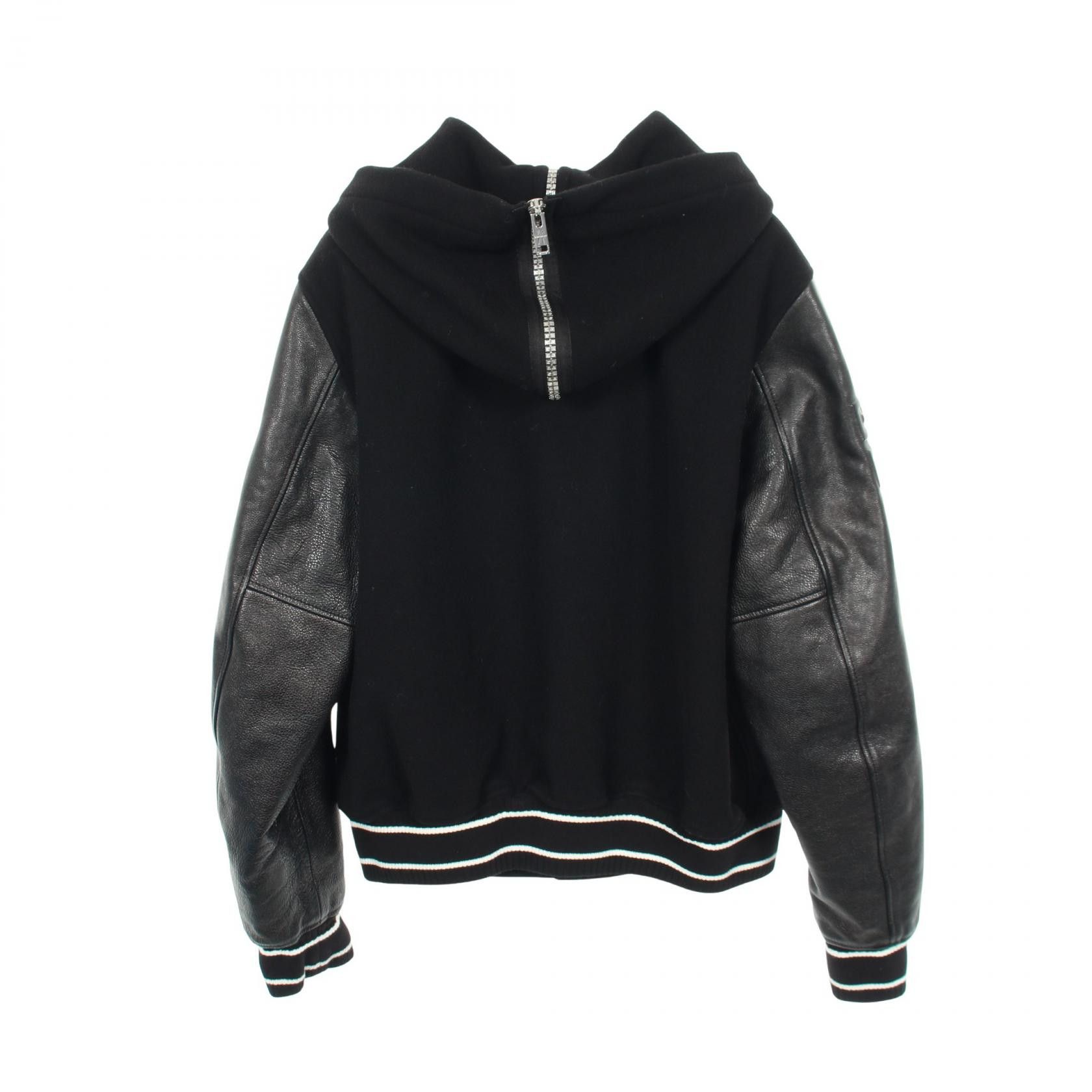 Givenchy Givenchy Givenchy Varsity Leather Wool Jacket Leather Outerwear BM00XX6Y16-001 DUTY FREE for USA Size ONE SIZE - 2 Thumbnail