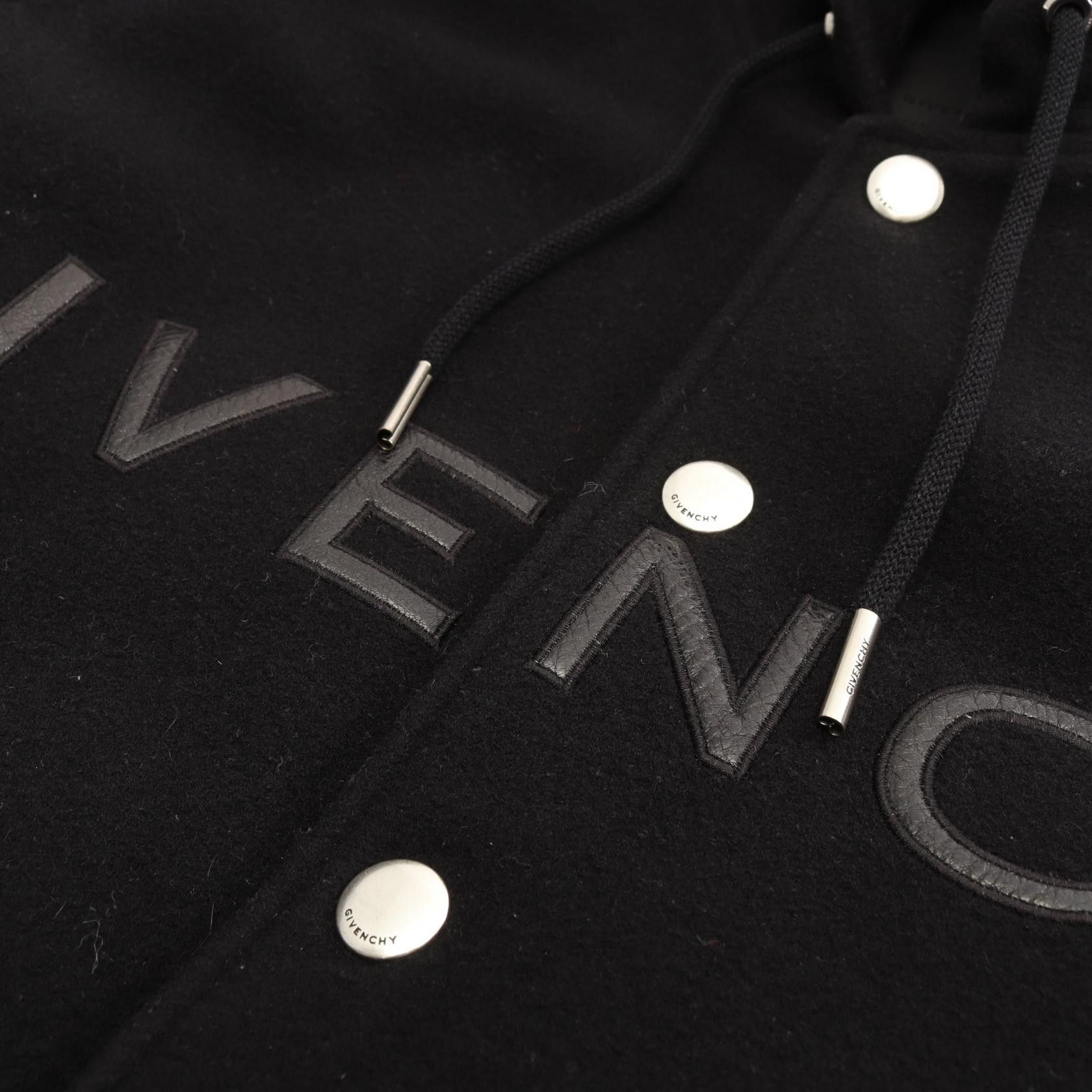 Givenchy Givenchy Givenchy Varsity Leather Wool Jacket Leather Outerwear BM00XX6Y16-001 DUTY FREE for USA Size ONE SIZE - 10 Thumbnail