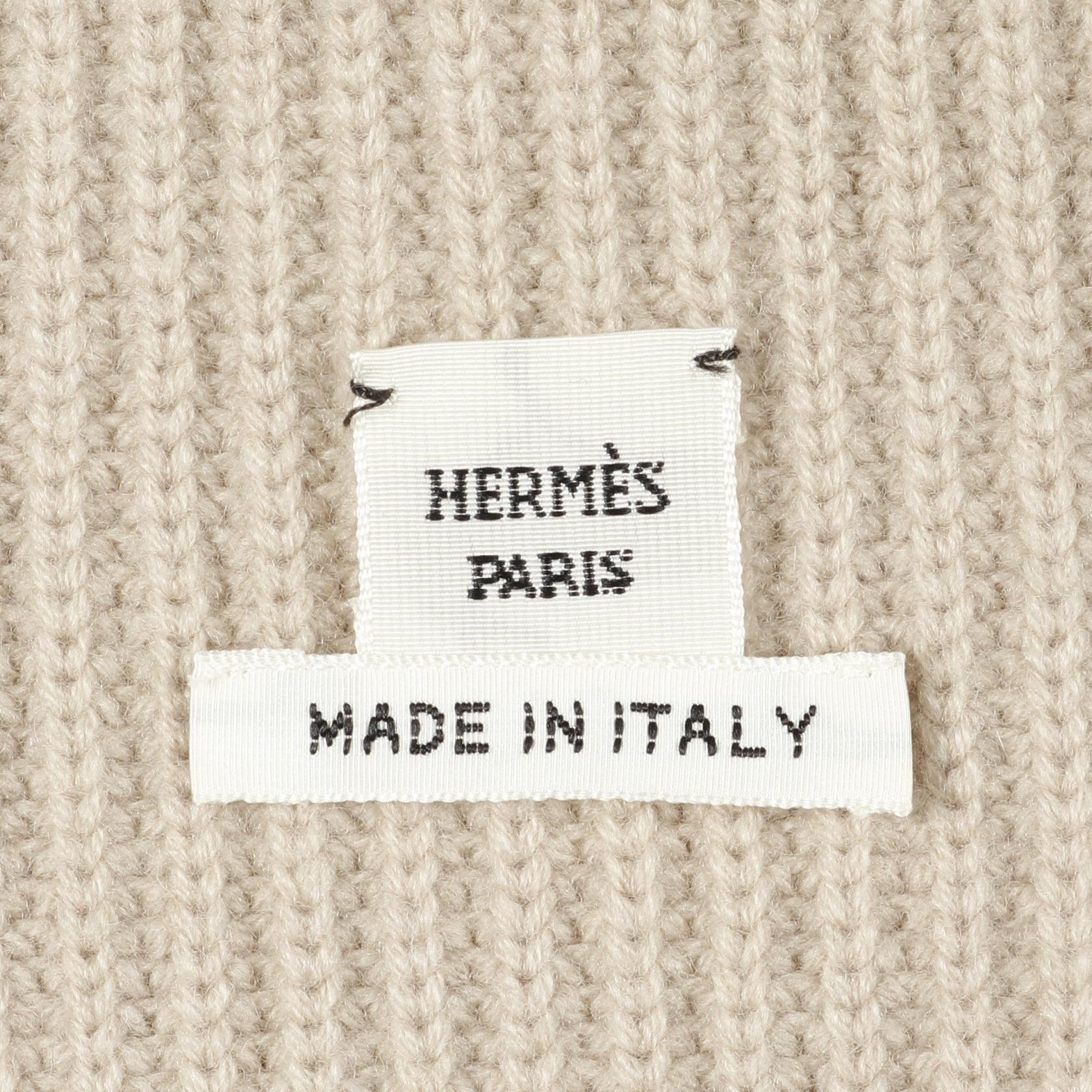 Hermes Hermes Hermes Twillene Figure Artistique Silk Wool Cashmere Knit Top Textile Tops DUTY FREE for USA Size ONE SIZE - 3 Thumbnail