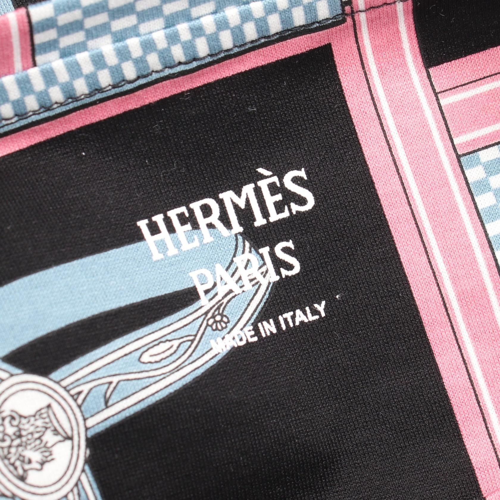 Hermes Hermes Hermes Lettres Equestres Cotton Top Textile T-Shirts DUTY FREE for USA Size ONE SIZE - 3 Thumbnail