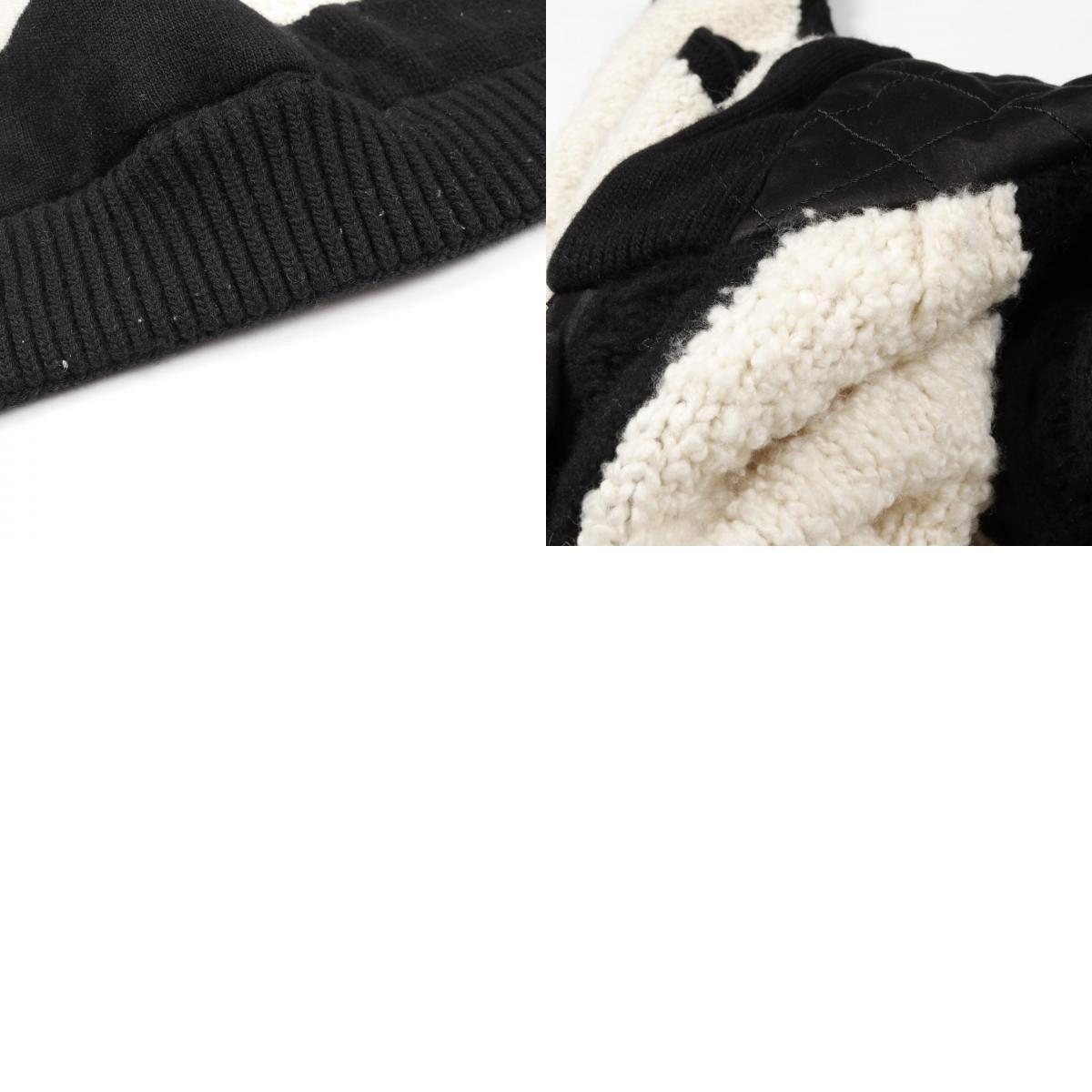 Chanel Chanel Chanel Coco Mark Matelasse Knit Hoodie Textile Outerwear DUTY FREE for USA Size ONE SIZE - 10 Thumbnail