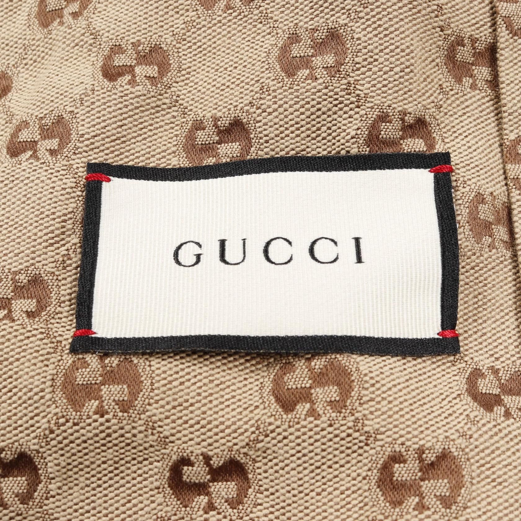Gucci Gucci Gucci GG Jacquard Cotton Polyester Jacket Textile Outerwear DUTY FREE for USA Size ONE SIZE - 3 Thumbnail