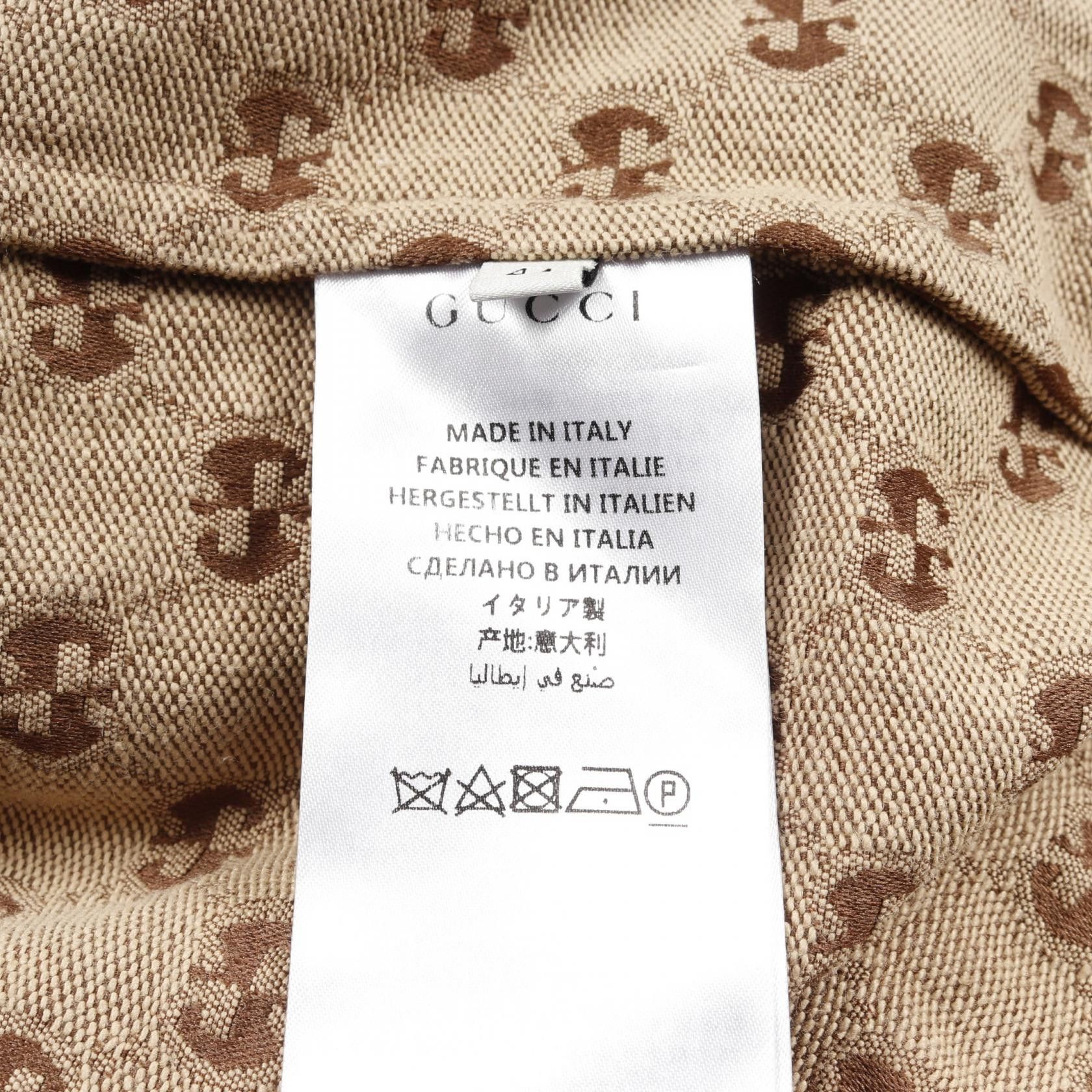 Gucci Gucci Gucci GG Jacquard Cotton Polyester Jacket Textile Outerwear DUTY FREE for USA Size ONE SIZE - 6 Thumbnail