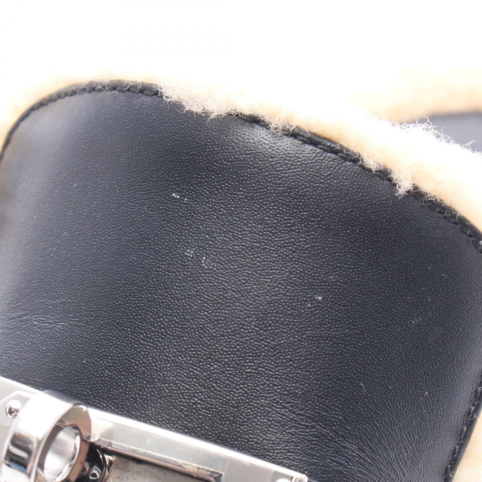 Hermes Hermes Hermes Carlotta Kelly Buckle Leather Mouton Clogs Leather Shoes DUTY FREE for USA Size ONE SIZE - 8 Thumbnail